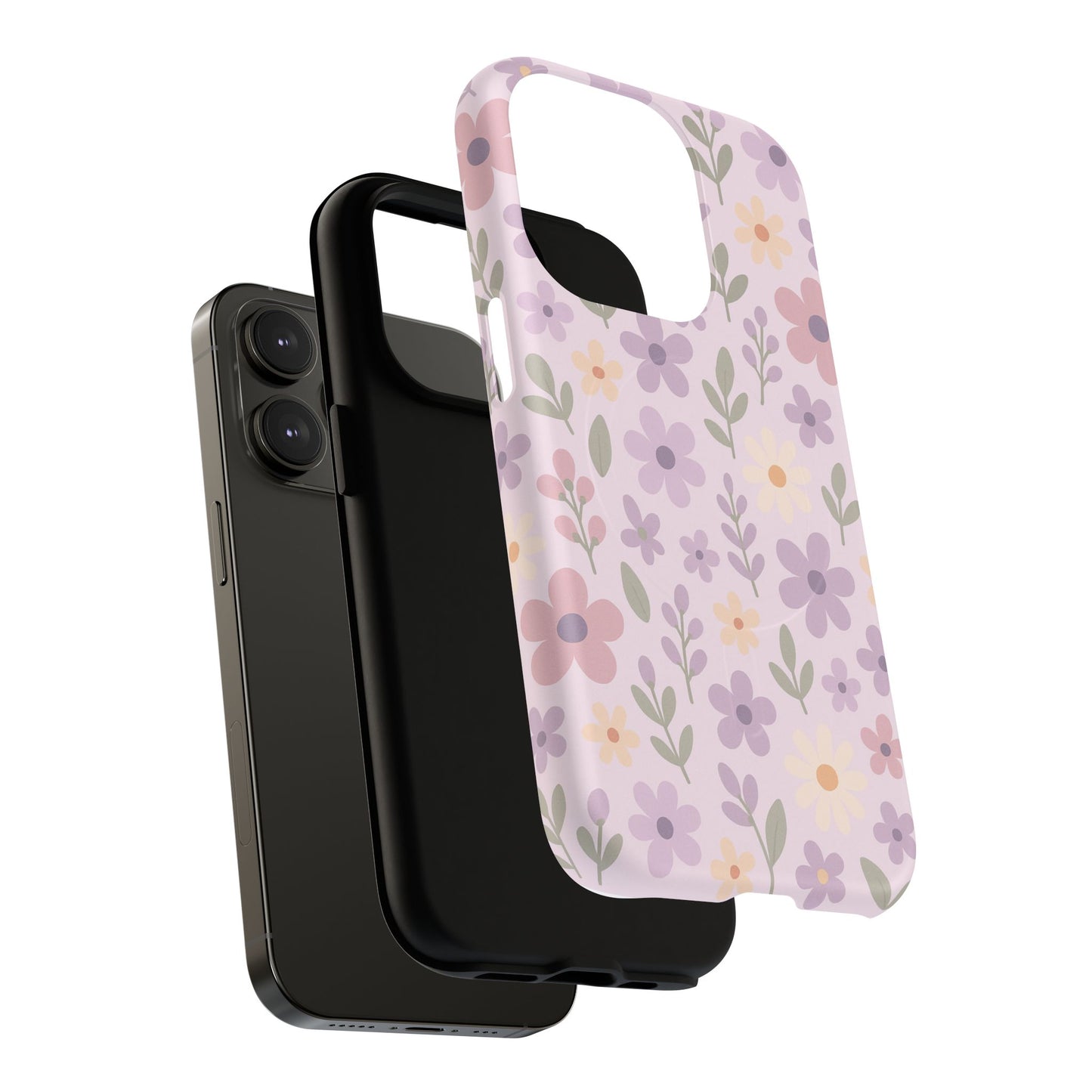 Floral Magnetic | Compatible with MagSafe Phone Case - Stylish and Durable Protection