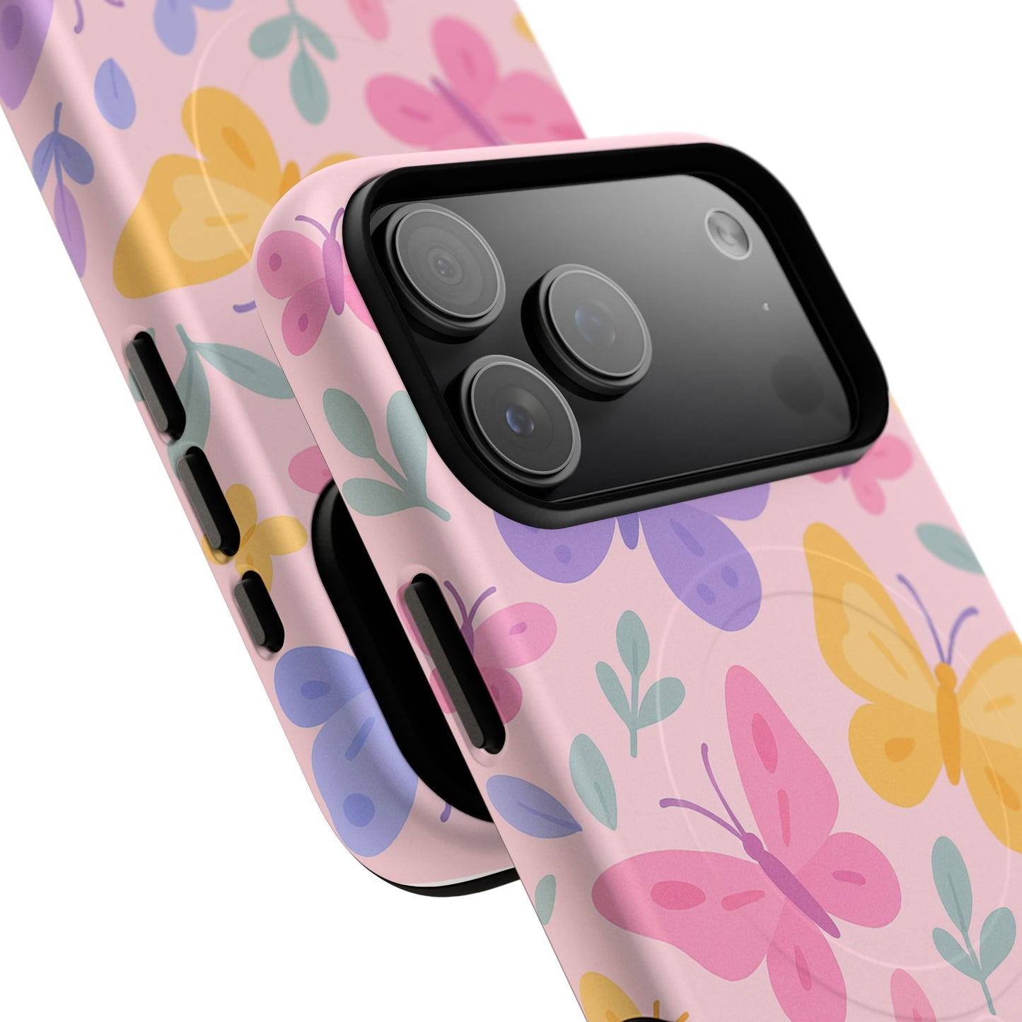 Butterfly Pattern Compatible with MagSafe Tough Magnetic Phone Case