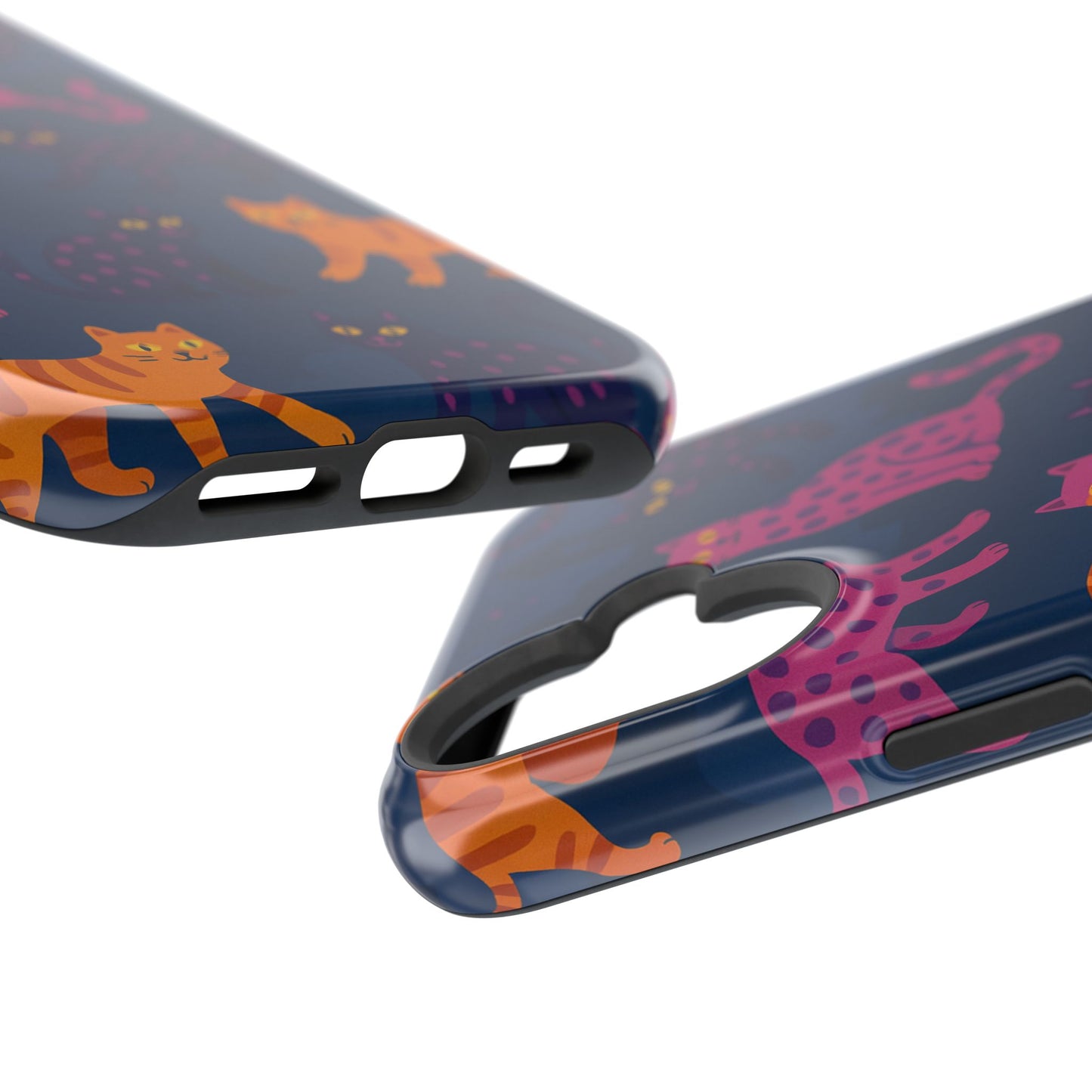 Colorful Cat Phone Case - MagSafe Impact-Resistant