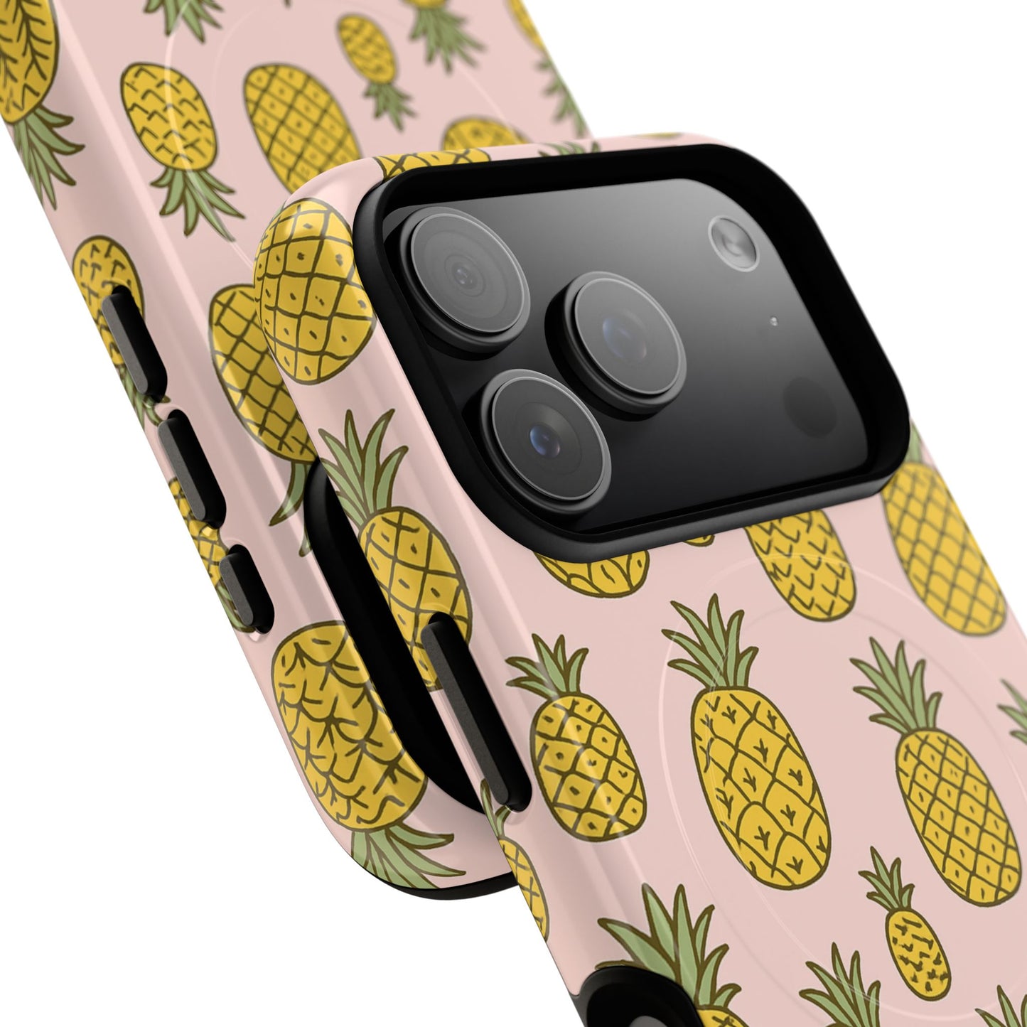 Pineapple Pattern Fruit Case for iPhone | MagSafe Compatible