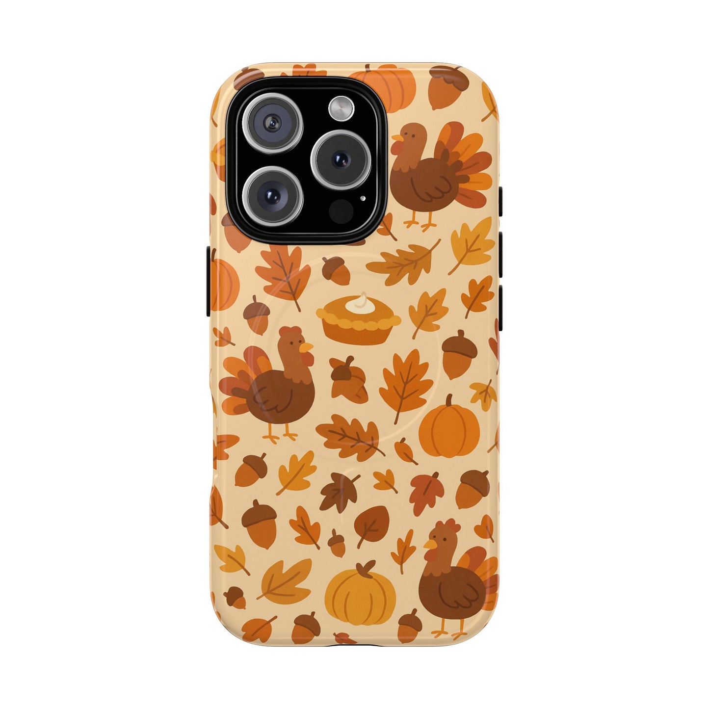 Thanksgiving-Themed Tough Magnetic iPhone Case | Compatible with MagSafe