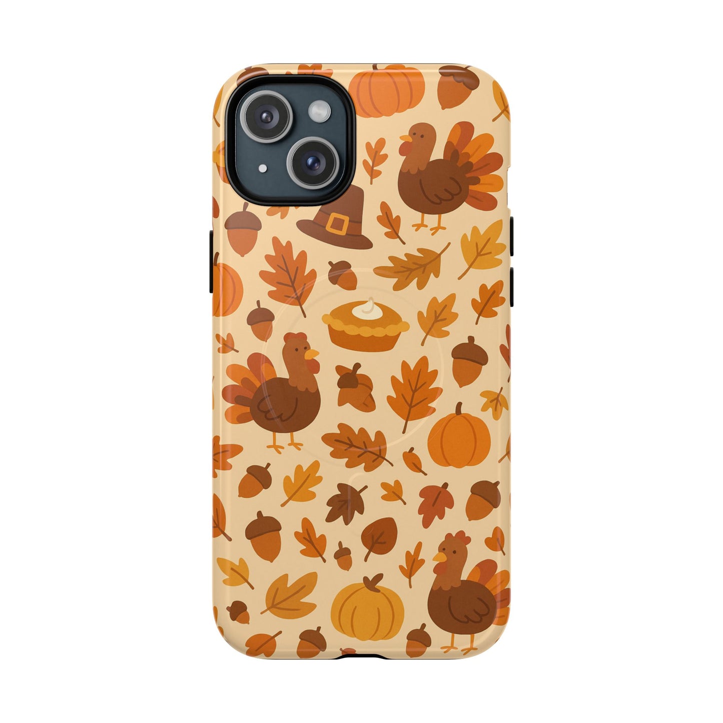 Thanksgiving-Themed Tough Magnetic iPhone Case | Compatible with MagSafe