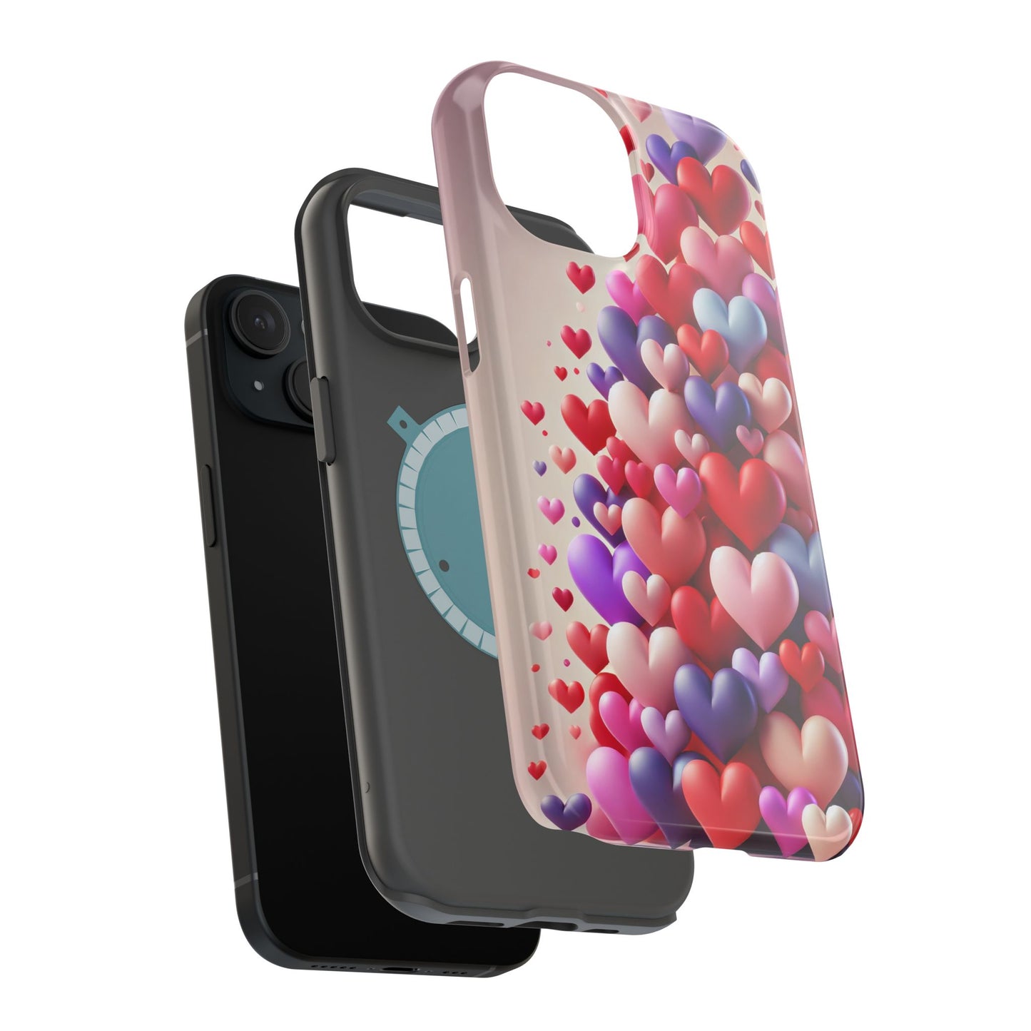 Shamo's Phone Case | MagSafe Compatible | Love Hearts Theme for iPhone 17 and more