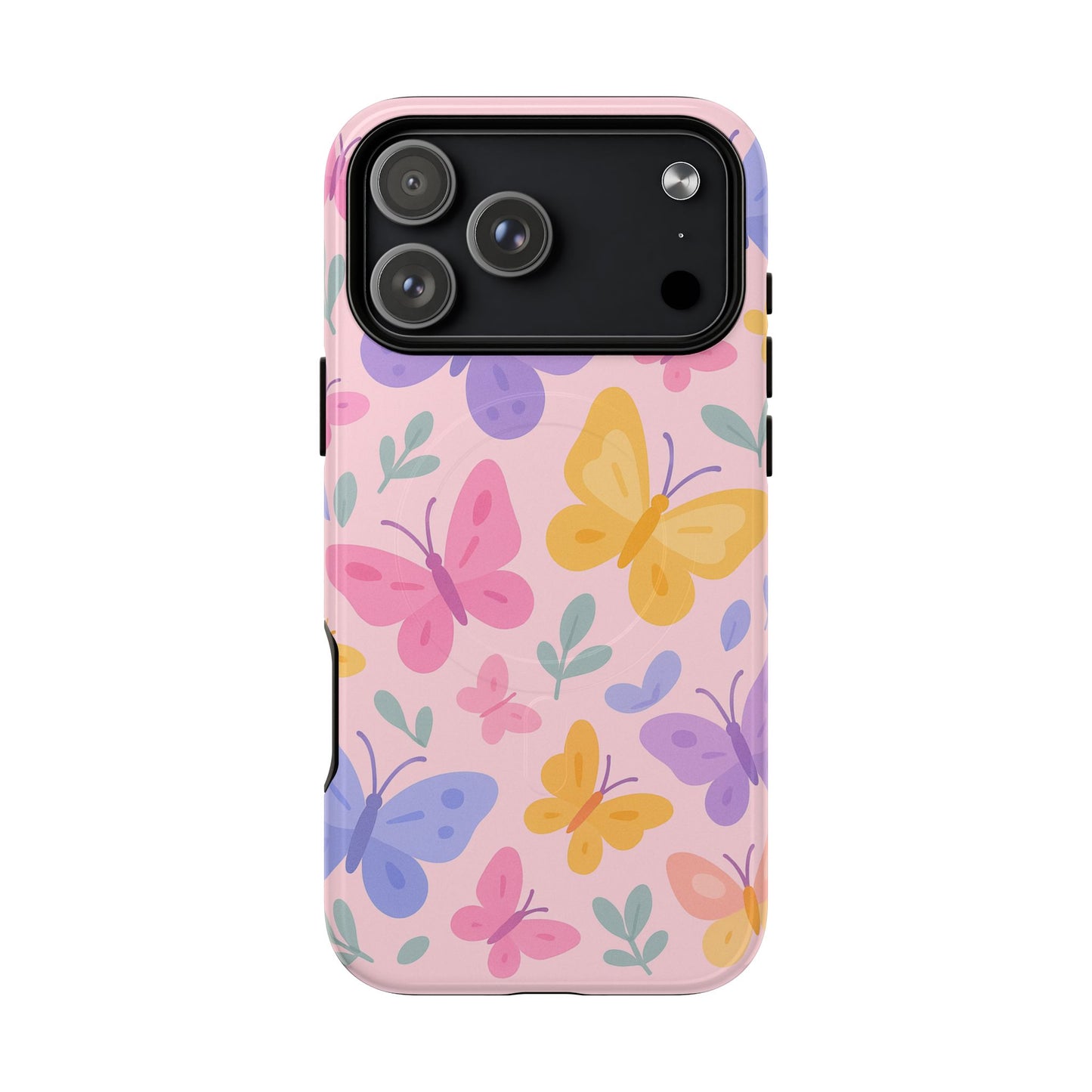 Butterfly Pattern Compatible with MagSafe Tough Magnetic Phone Case