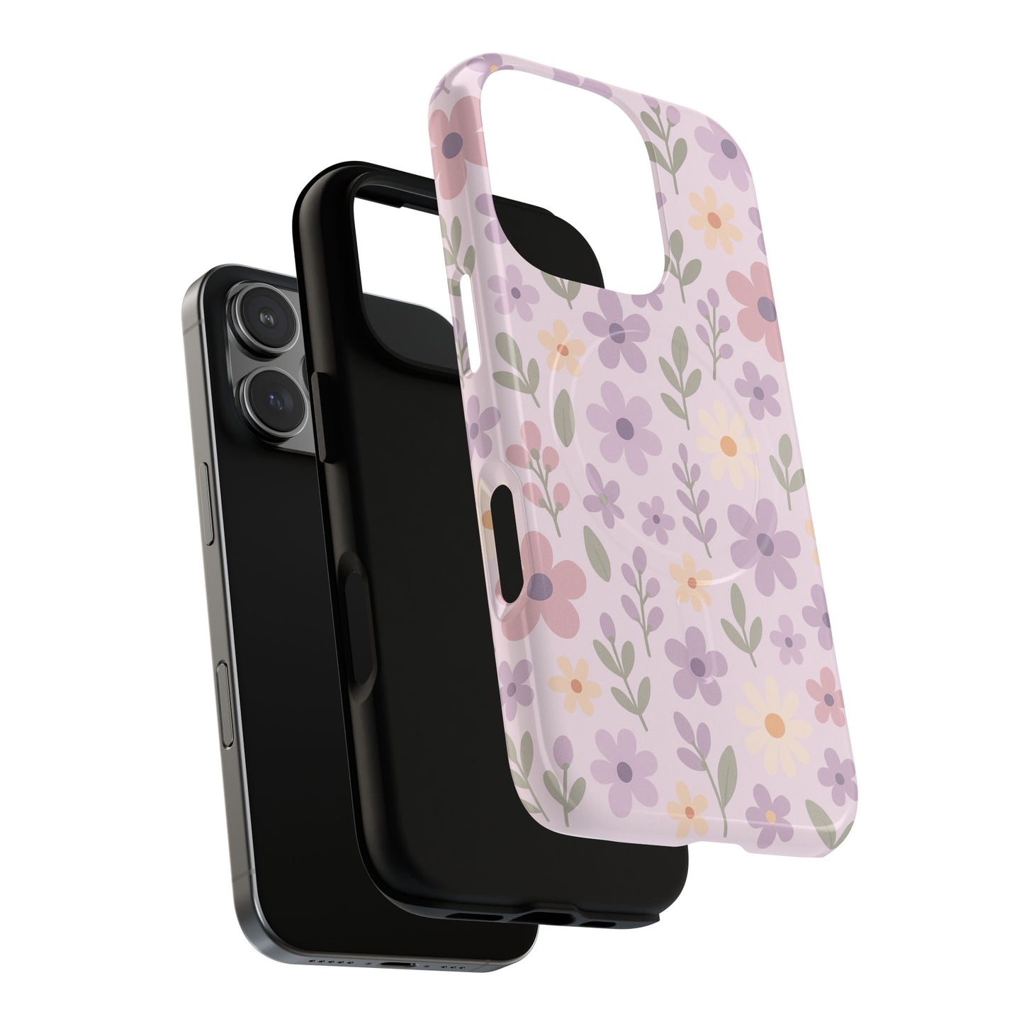 Floral Magnetic | Compatible with MagSafe Phone Case - Stylish and Durable Protection