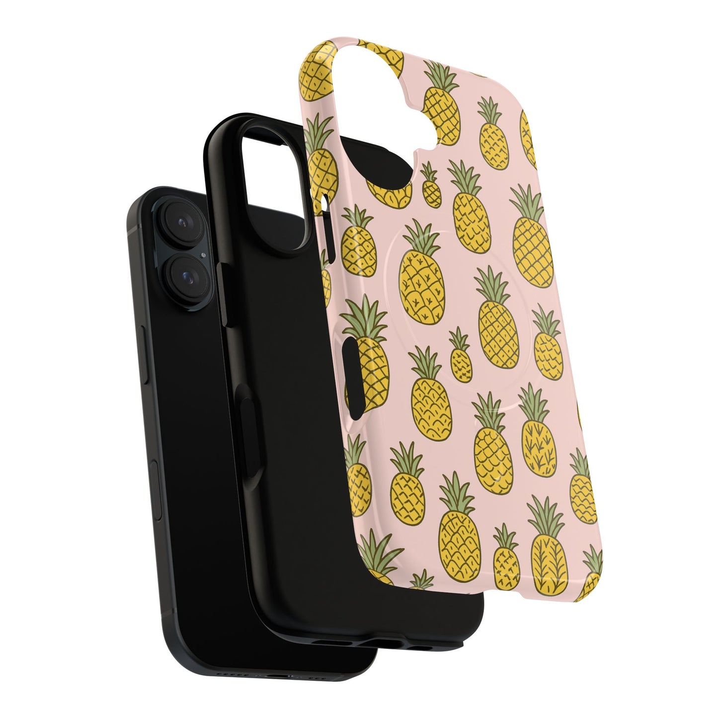 Pineapple Pattern Fruit Case for iPhone | MagSafe Compatible