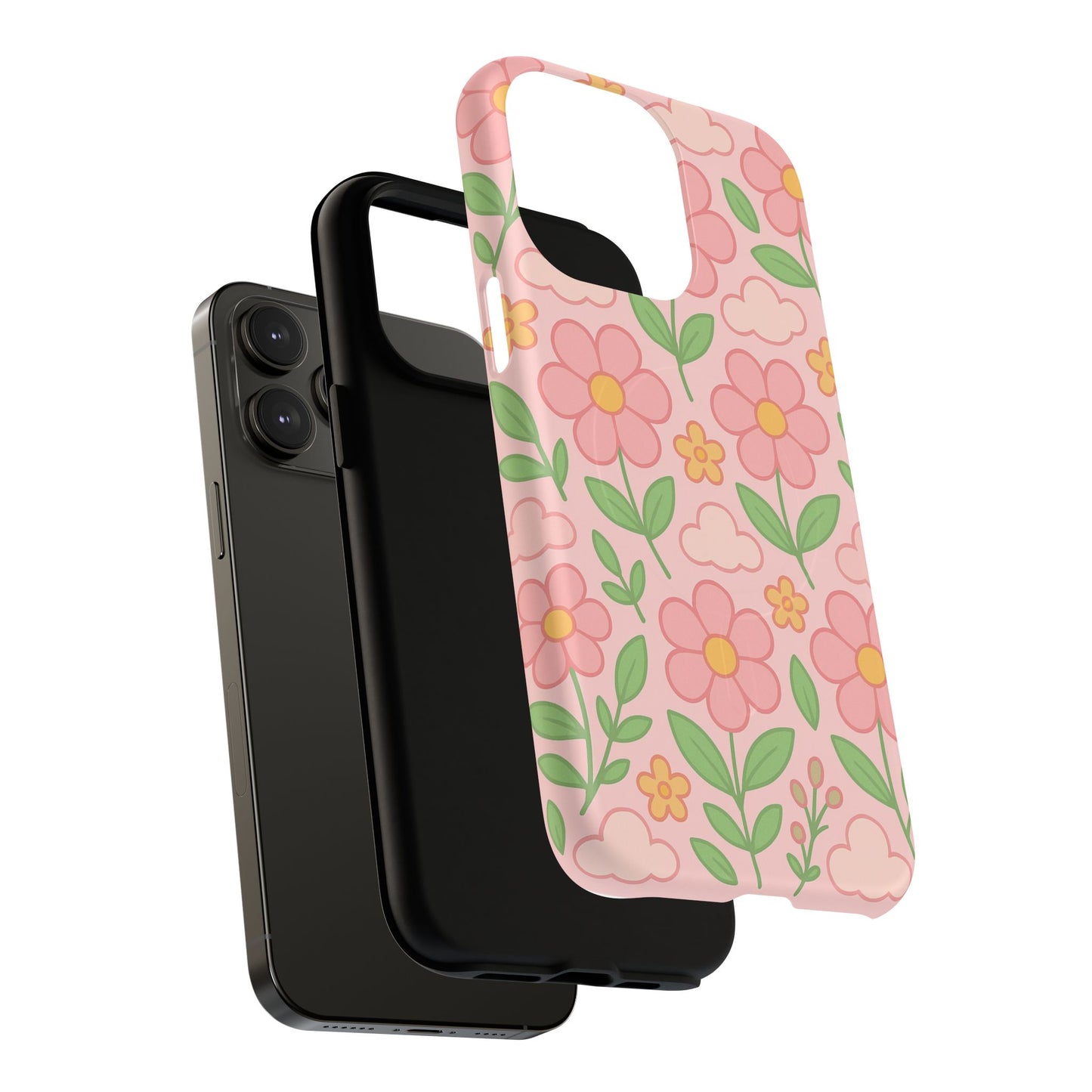 Floral Tough MagSafe Magnetic Phone Case - Stylish Protection for Your Device