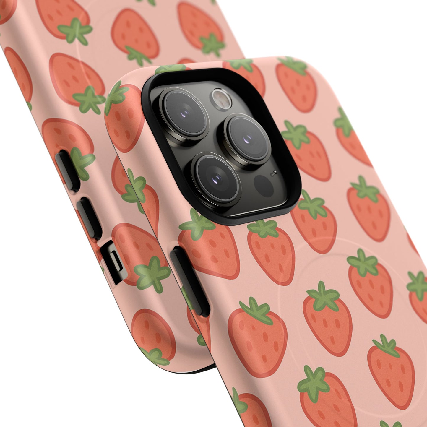 Strawberry Pattern Magnetic Phone Case | Berry Sweet Love