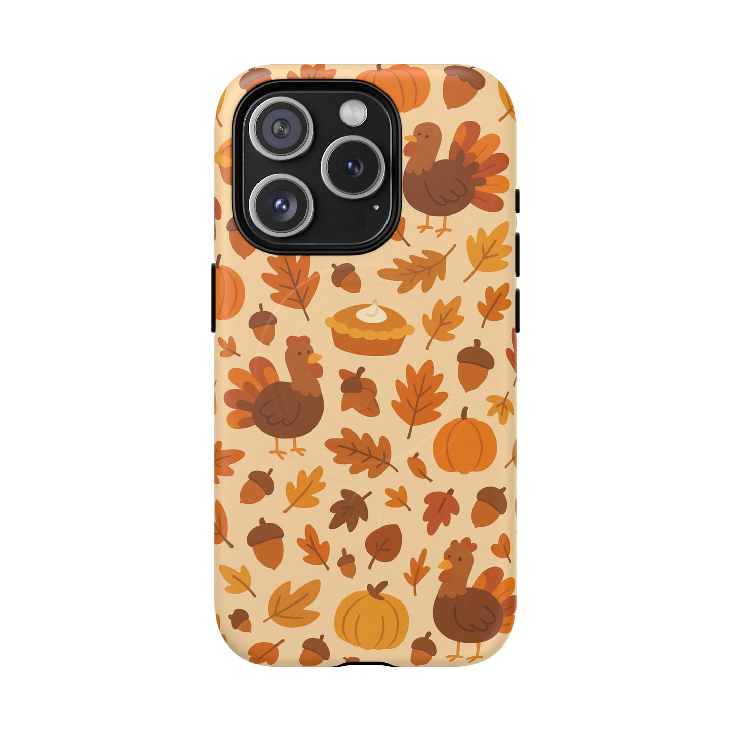 Thanksgiving-Themed Tough Magnetic iPhone Case | Compatible with MagSafe