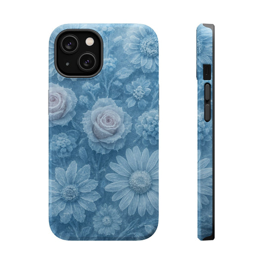 Frozen Beauty Floral Rose iPhone Case | MagSafe compatible Shamo's iPhone 14 / Glossy