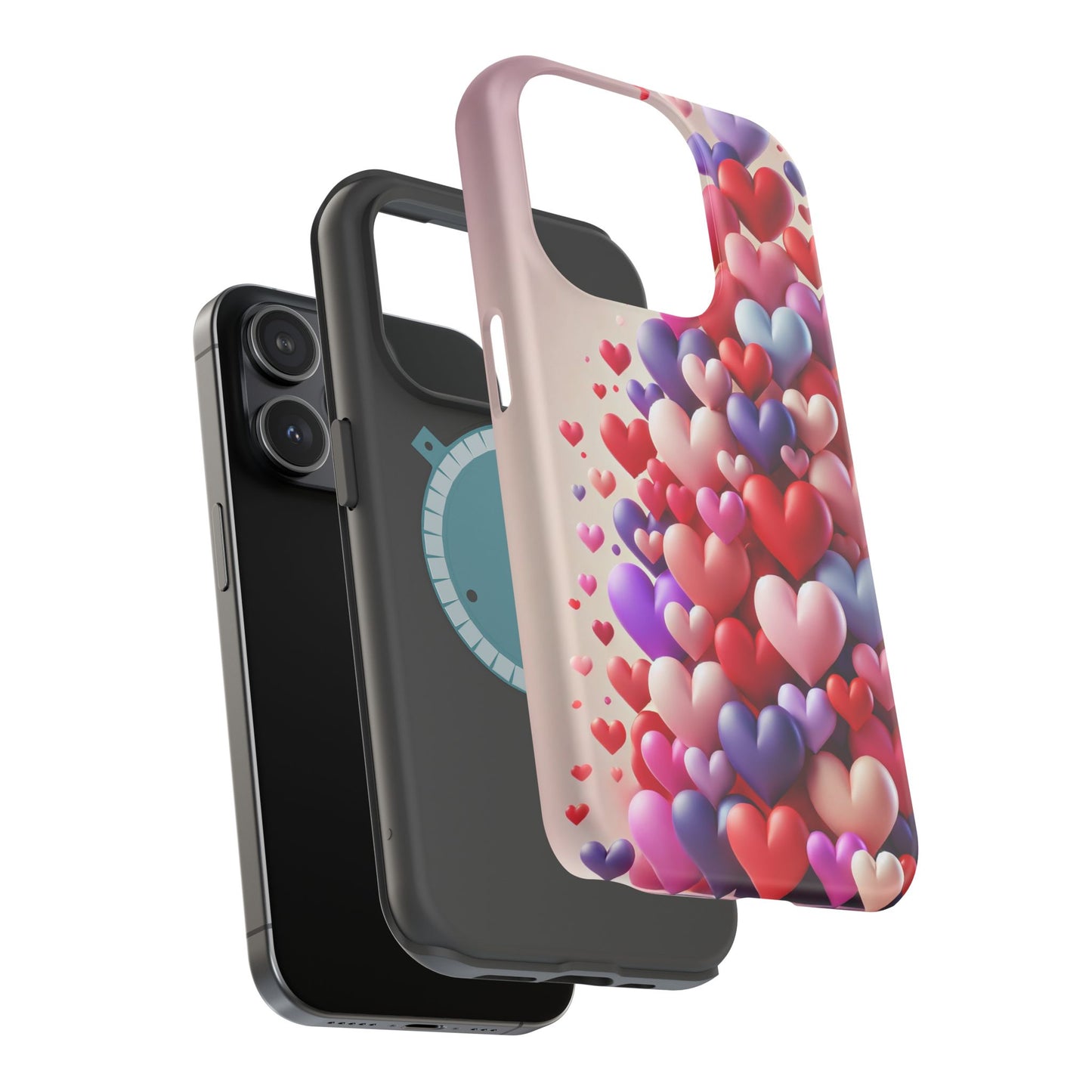Shamo's Phone Case | MagSafe Compatible | Love Hearts Theme for iPhone 17 and more