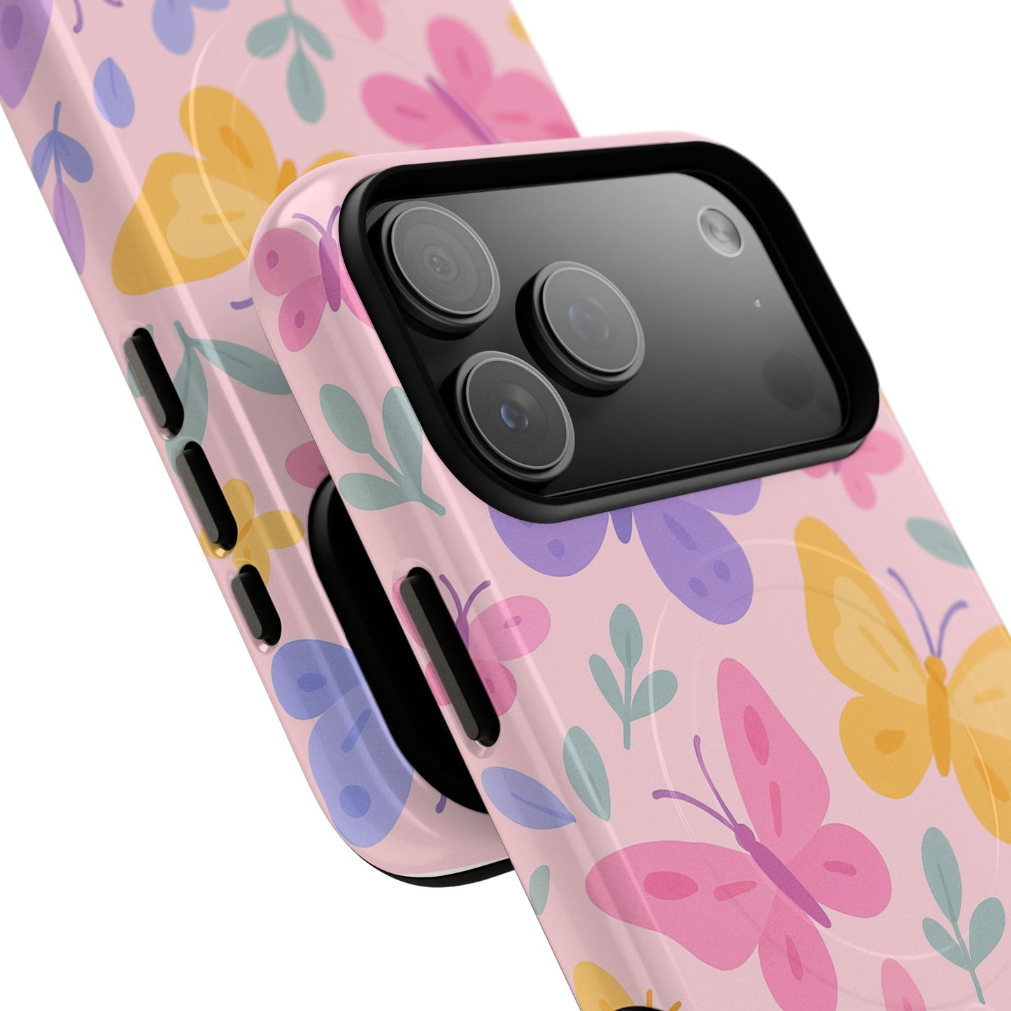 Butterfly Pattern Compatible with MagSafe Tough Magnetic Phone Case