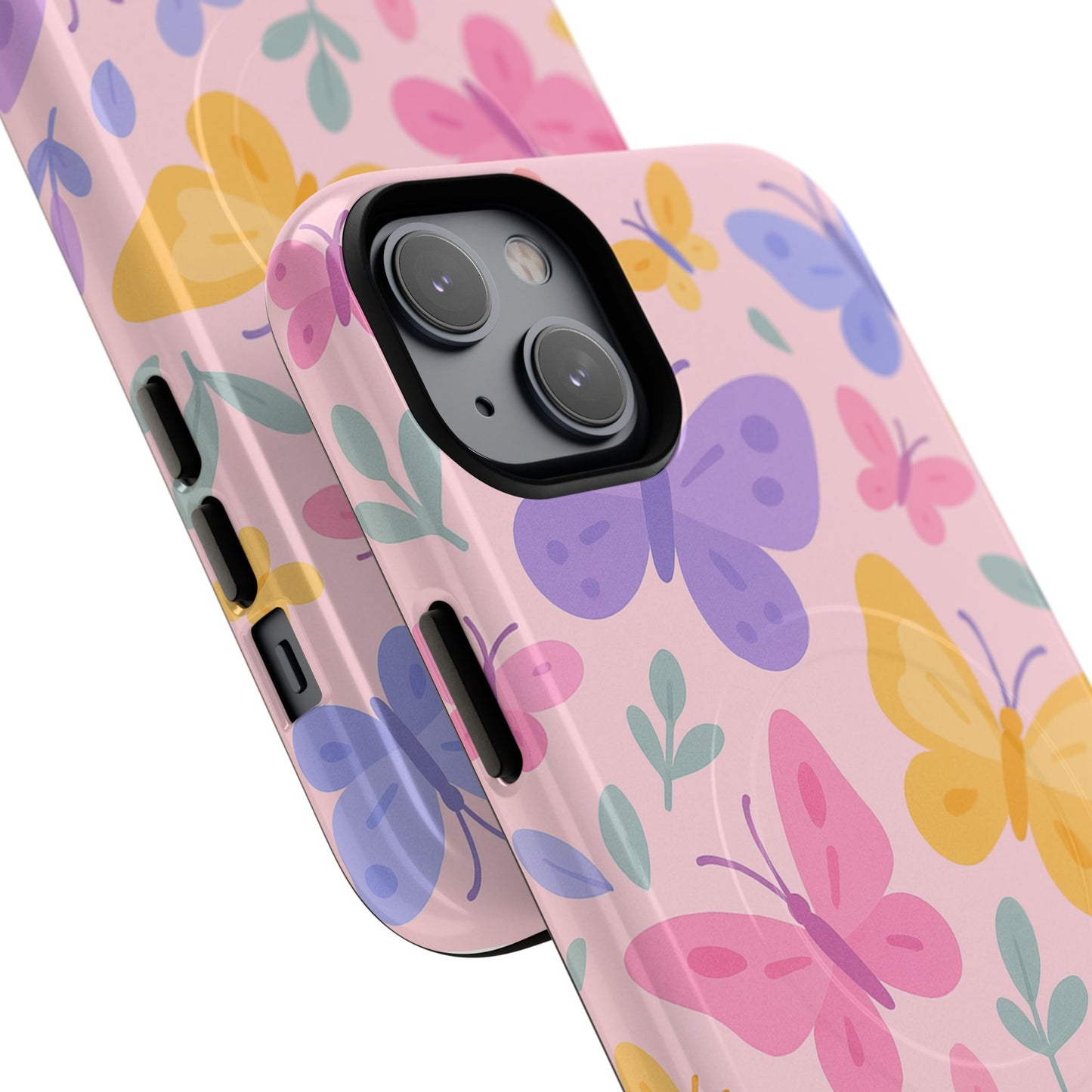 Butterfly Pattern Compatible with MagSafe Tough Magnetic Phone Case