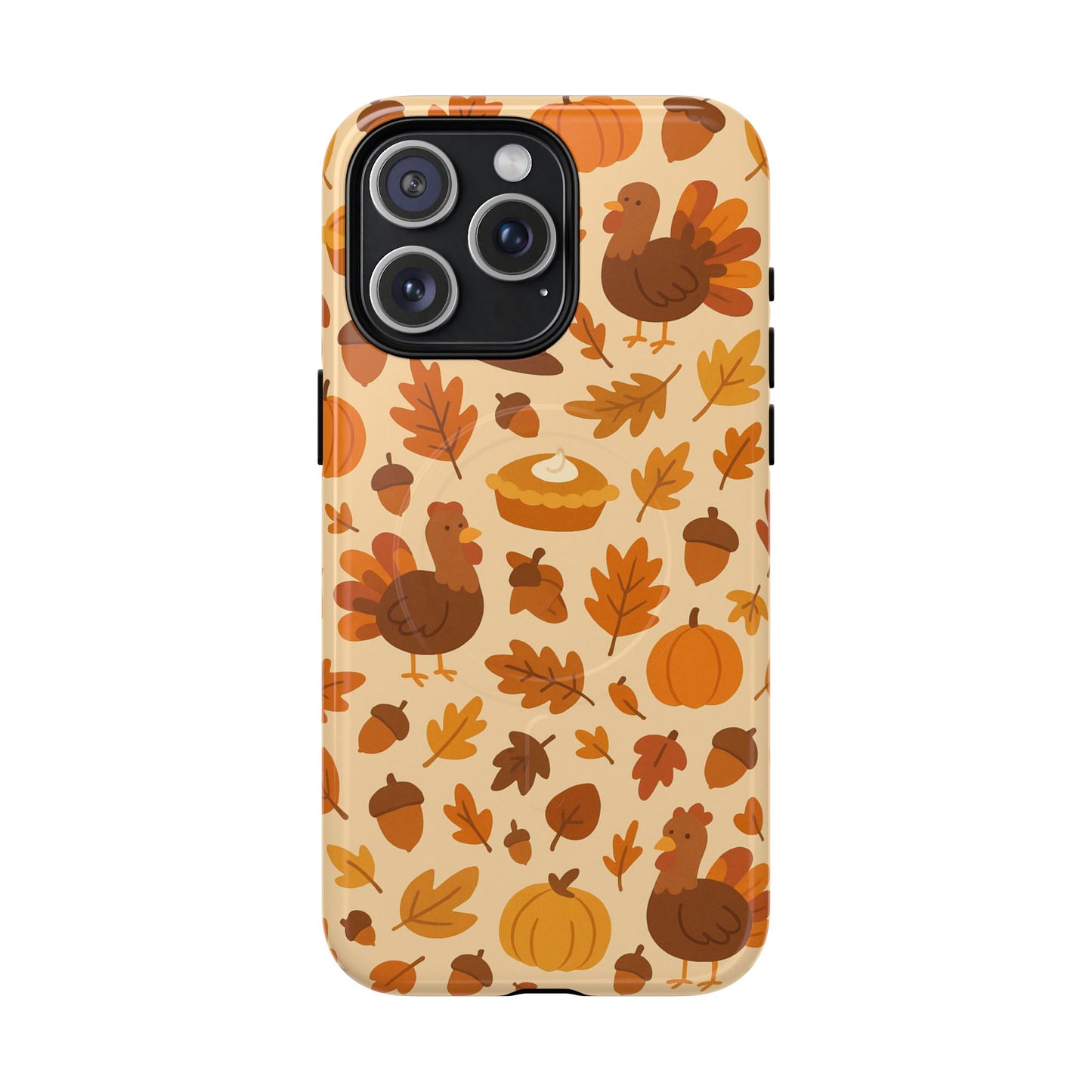 Thanksgiving-Themed Tough Magnetic iPhone Case | Compatible with MagSafe