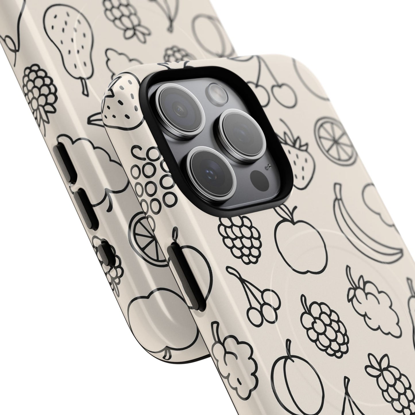 Fruit Pattern Tough iPhone Case | Compatible with MagSafe