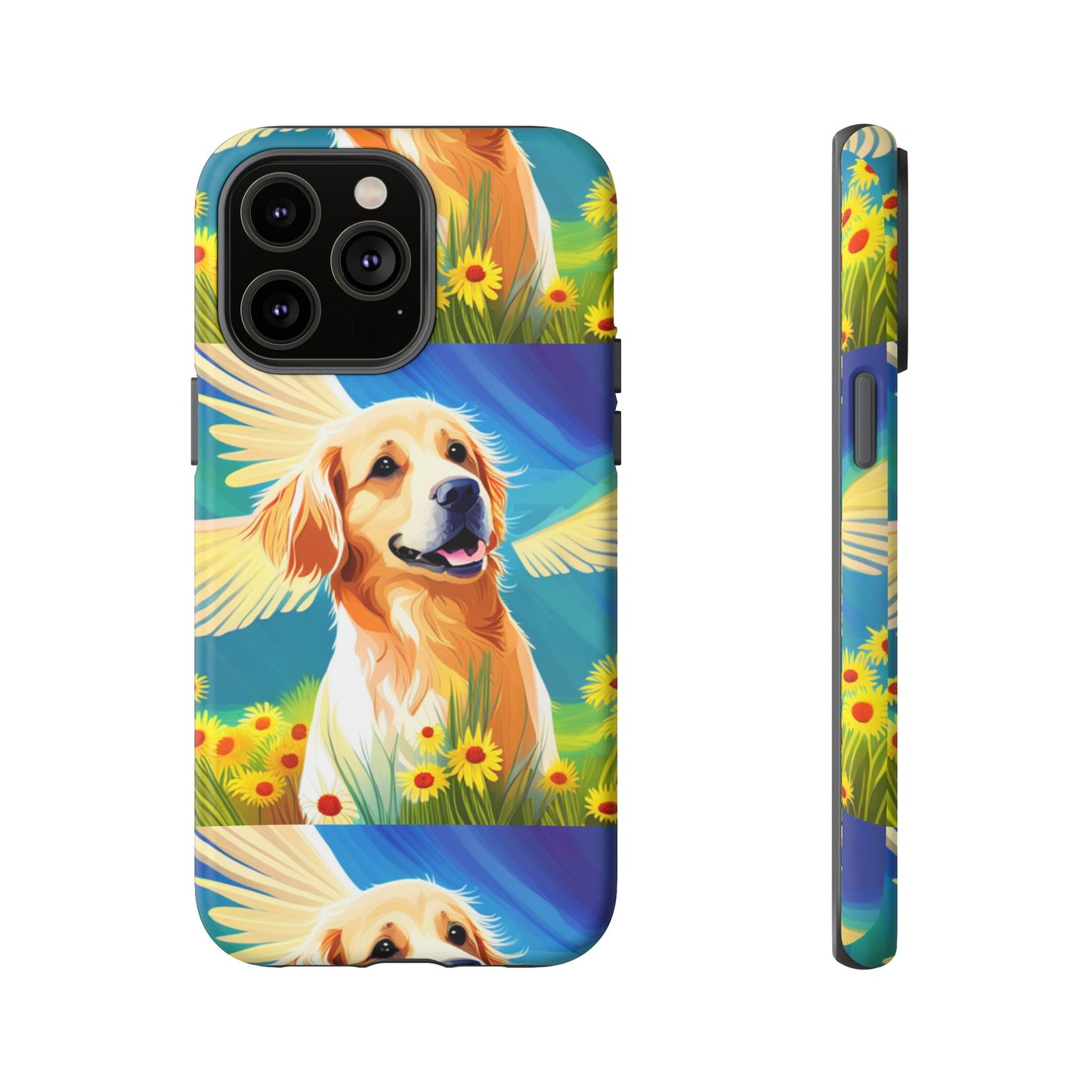 Tough Cases Golden Retriever with Wings Phone case