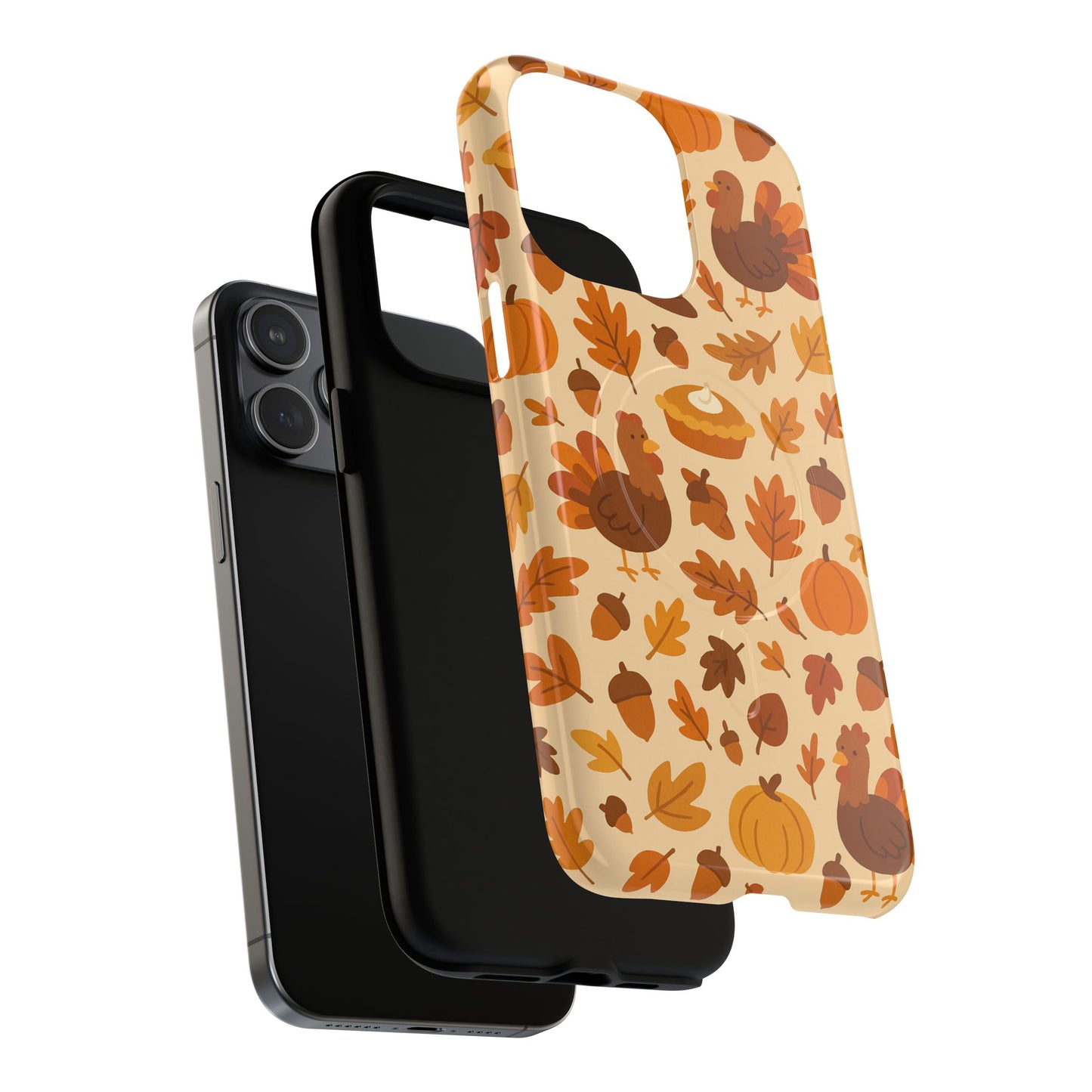 Thanksgiving-Themed Tough Magnetic iPhone Case | Compatible with MagSafe