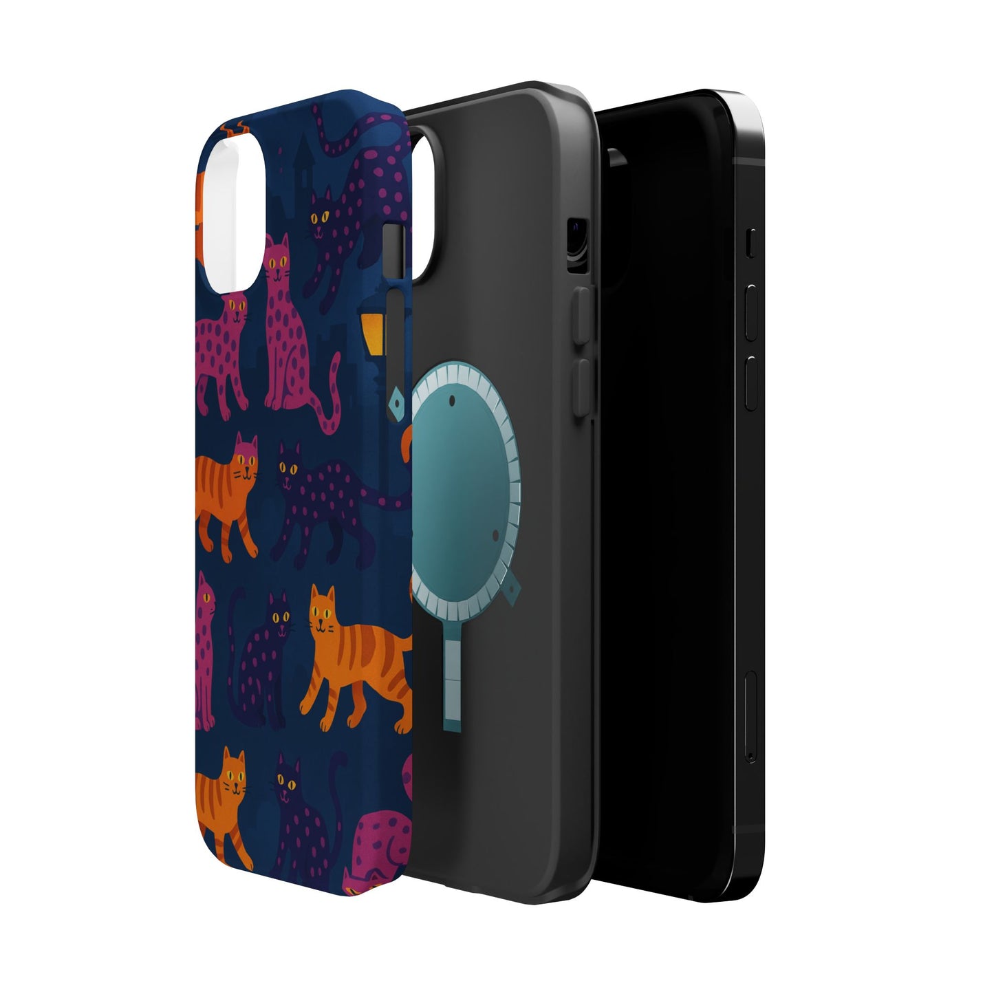 Colorful Cat Phone Case - MagSafe Impact-Resistant