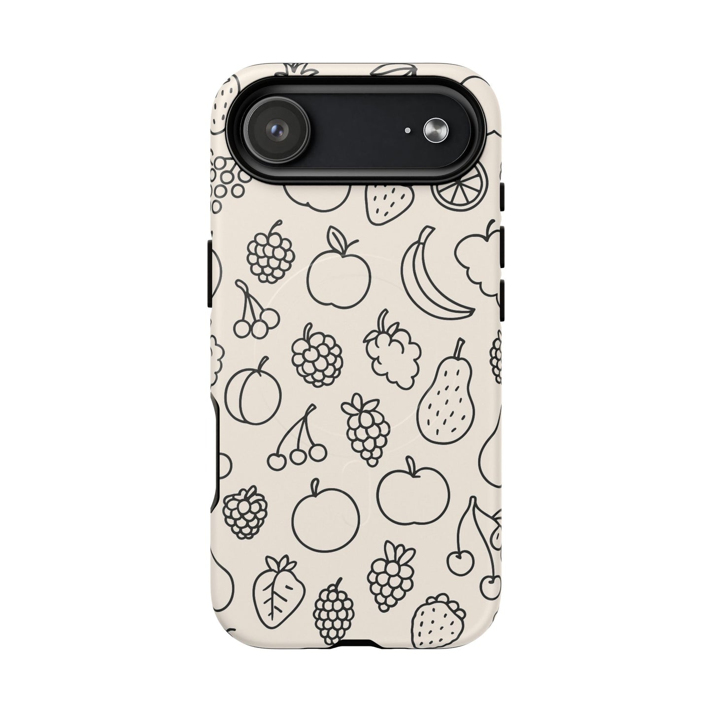 Fruit Pattern Tough iPhone Case | Compatible with MagSafe