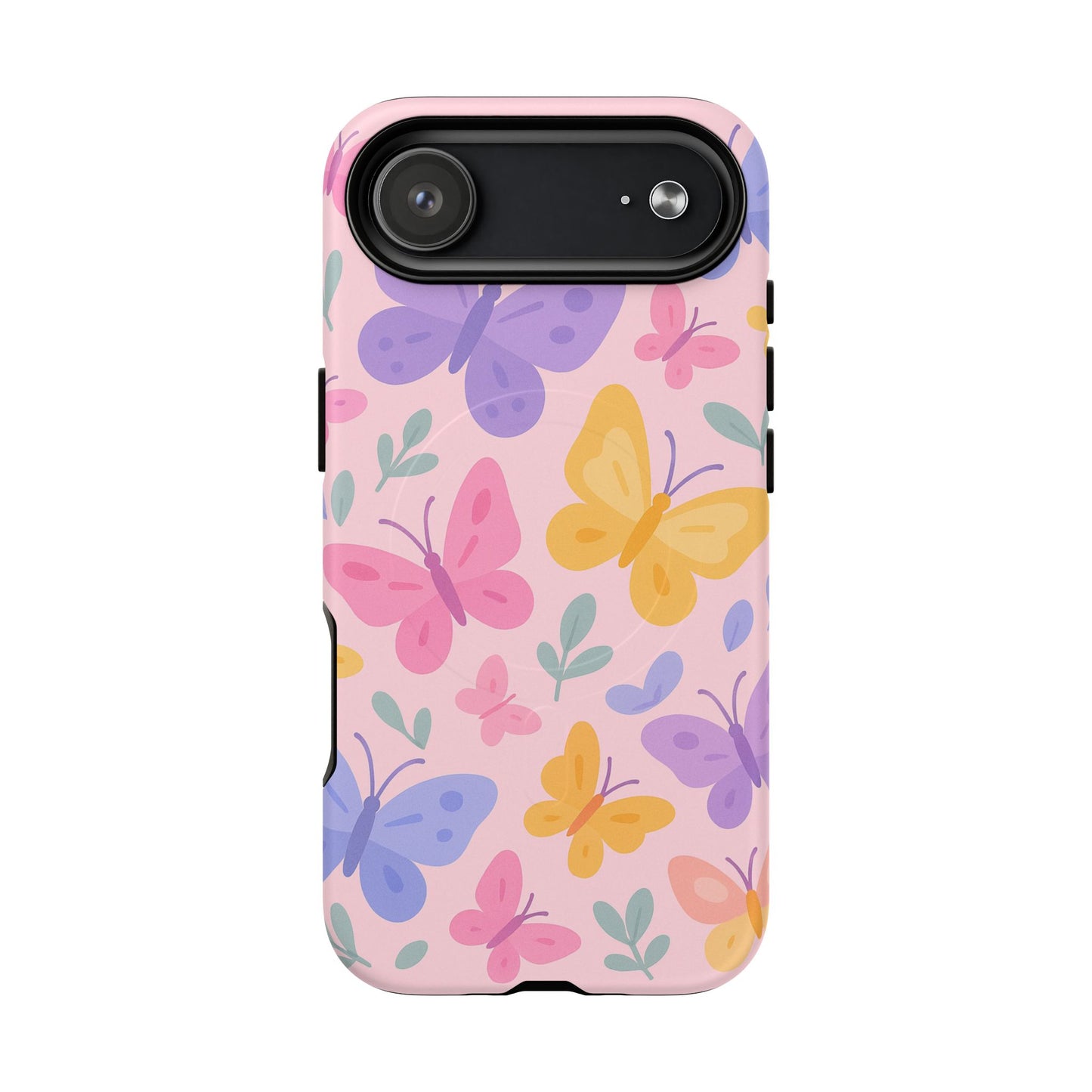 Butterfly Pattern Compatible with MagSafe Tough Magnetic Phone Case