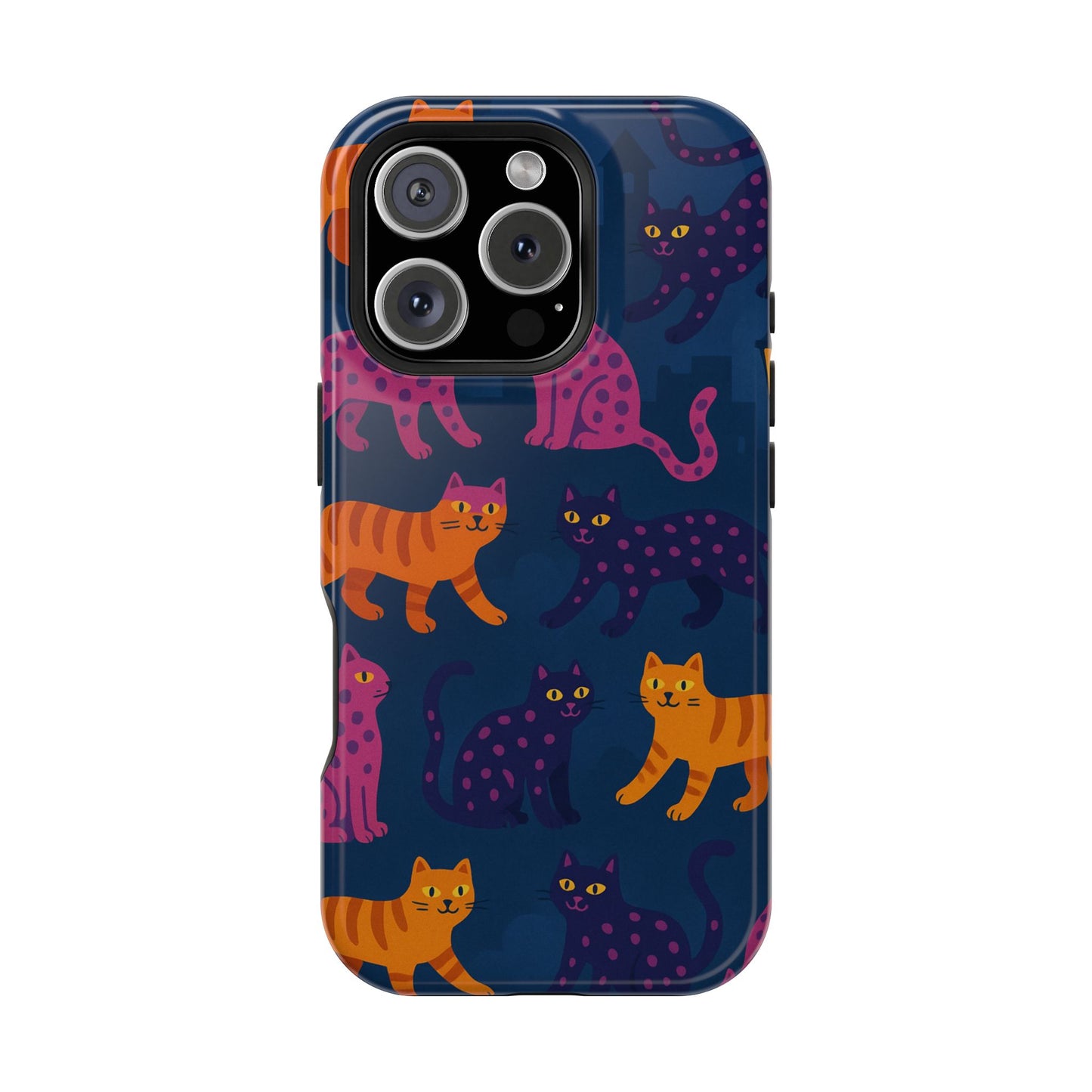 Colorful Cat Phone Case - MagSafe Impact-Resistant