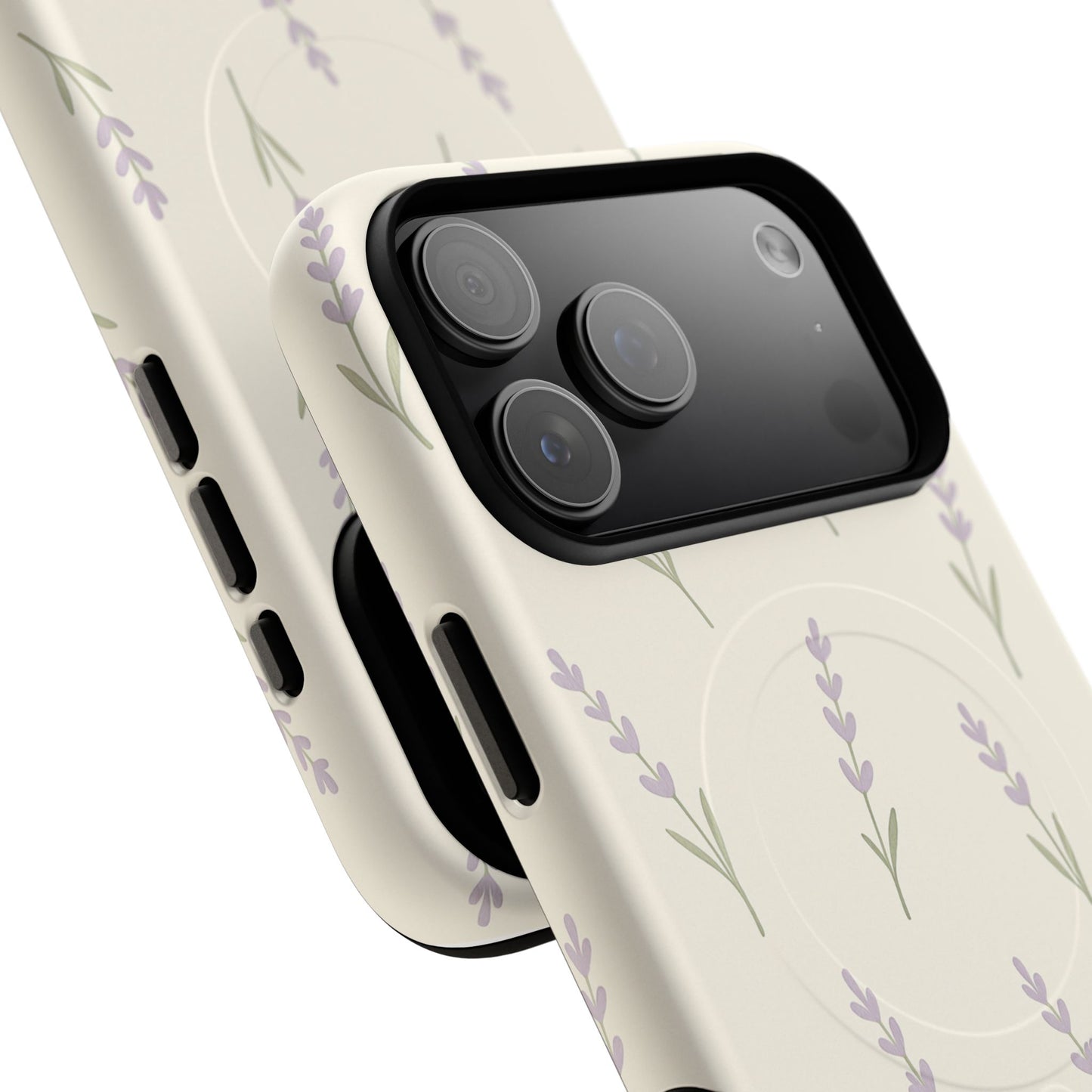 Lavender Minimal Bloom iPhone Case with MagSafe