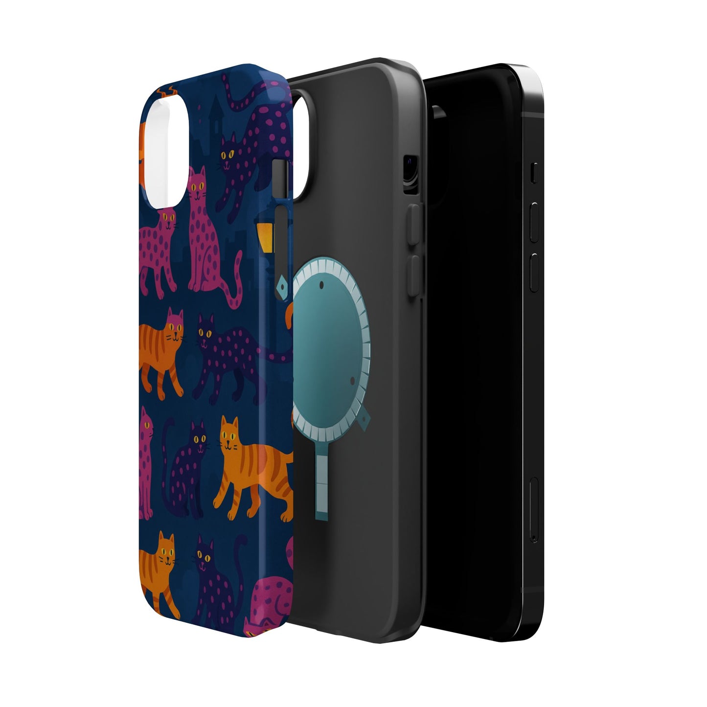 Colorful Cat Phone Case - MagSafe Impact-Resistant