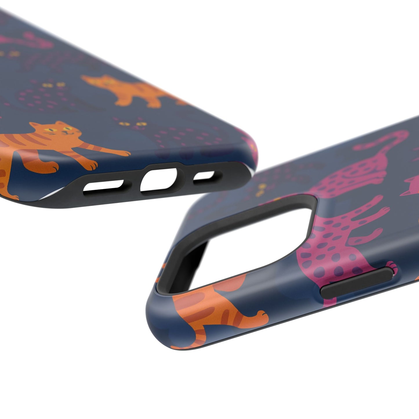 Colorful Cat Phone Case - MagSafe Impact-Resistant