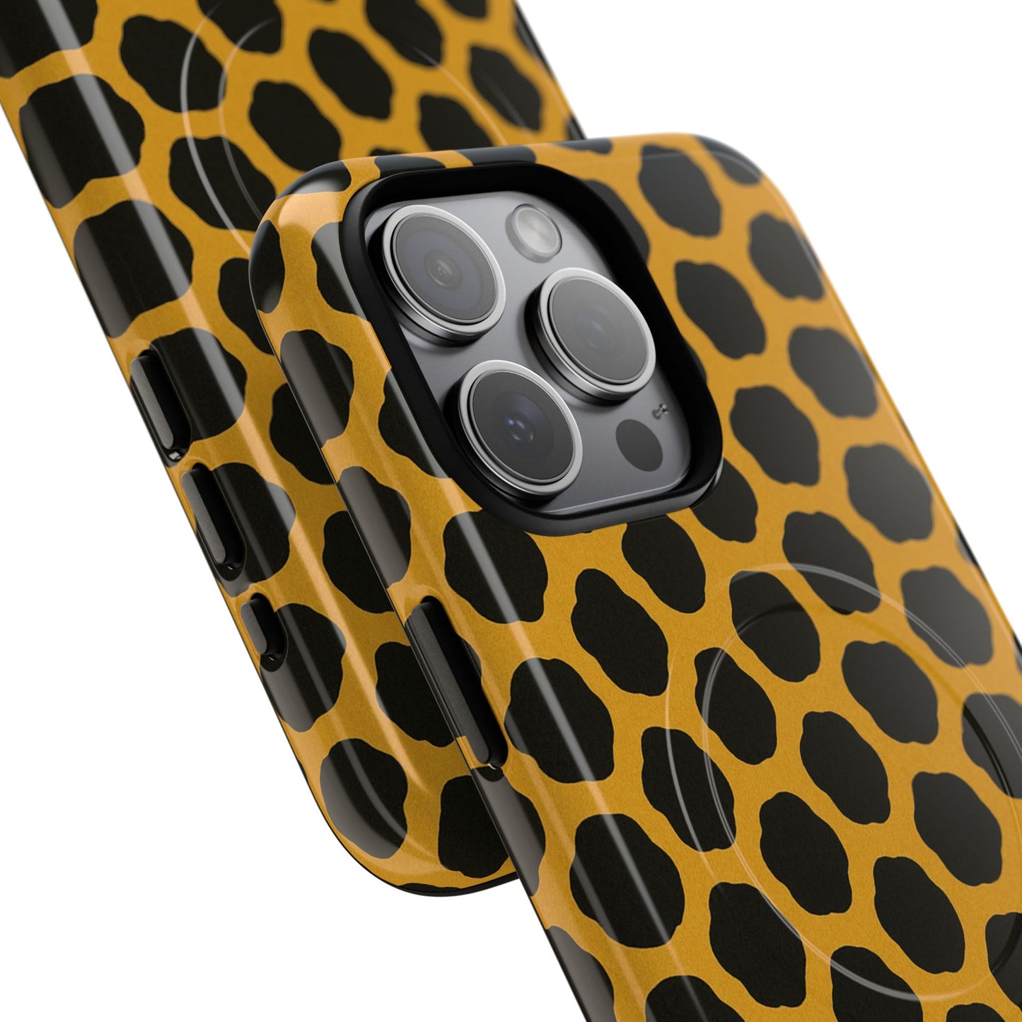 Stylish Leopard Pattern Magnetic iPhone Case | Compatible with MagSafe
