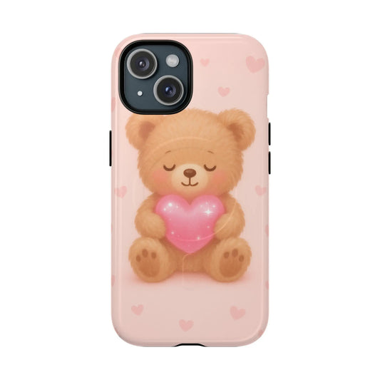 Heart Hug Teddy Bear iPhone Case – with MagSafe - Shamo's