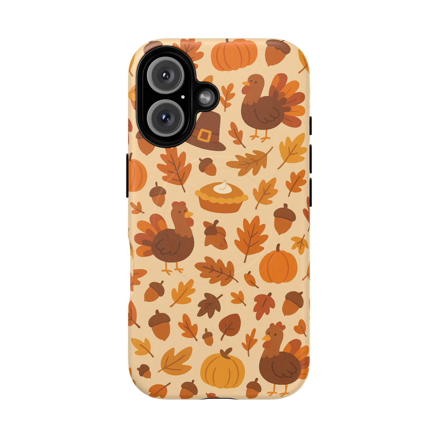 Thanksgiving-Themed Tough Magnetic iPhone Case | Compatible with MagSafe