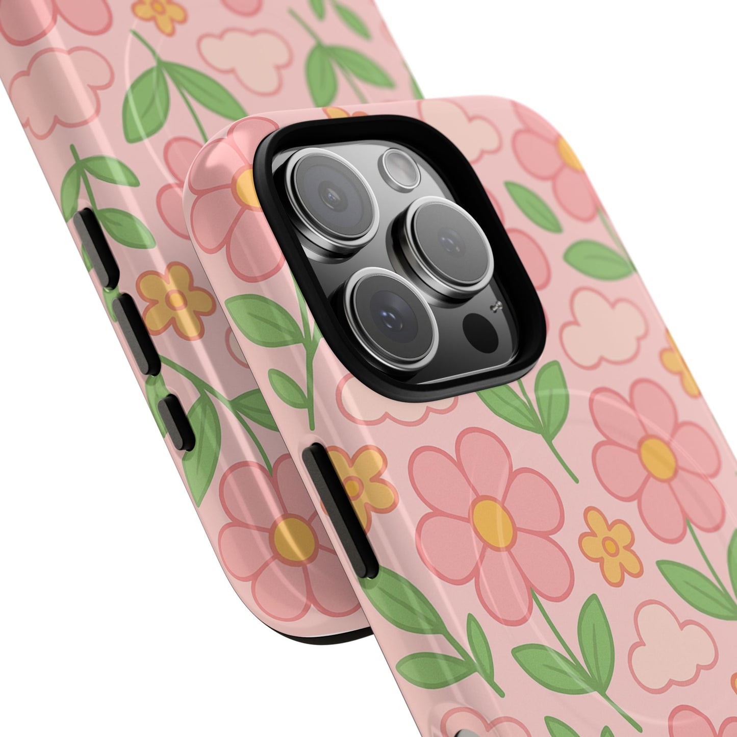 Floral Tough MagSafe Magnetic Phone Case - Stylish Protection for Your Device