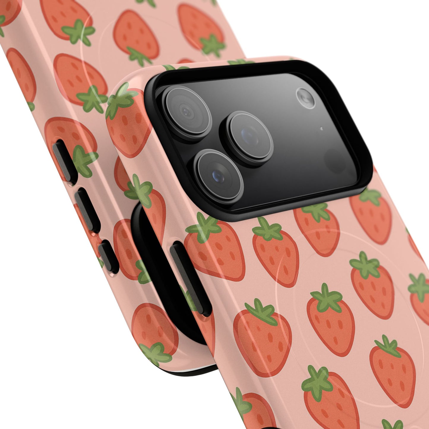 Strawberry Pattern Magnetic Phone Case | Berry Sweet Love