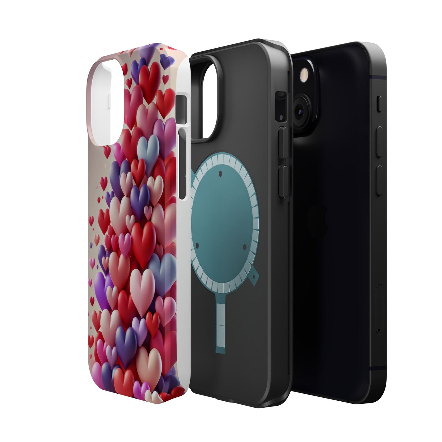 Shamo's Phone Case | MagSafe Compatible | Love Hearts Theme for iPhone 17 and more