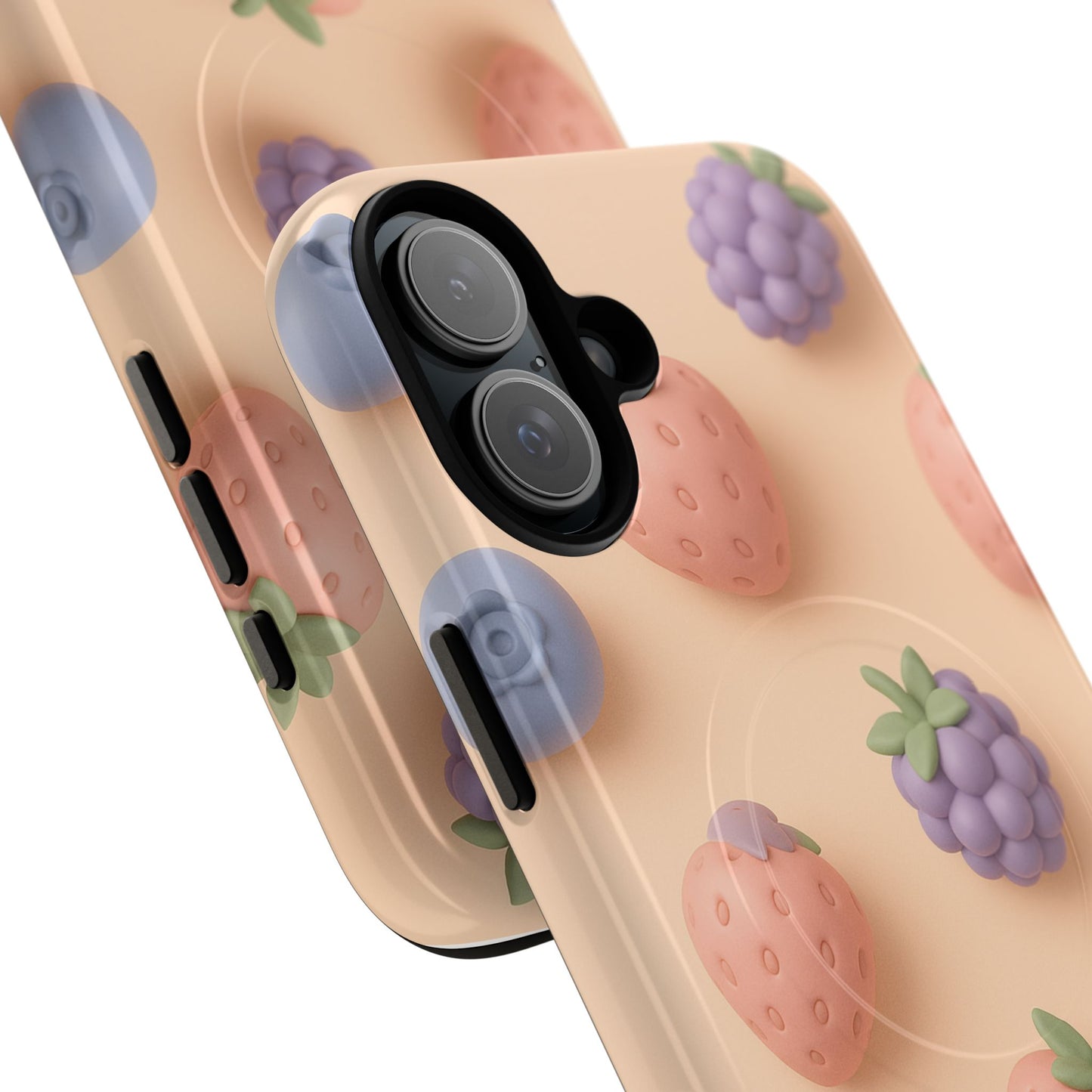Fruitful 3D Strawberries Berries Tough Magnetic MagSafe Phone Case