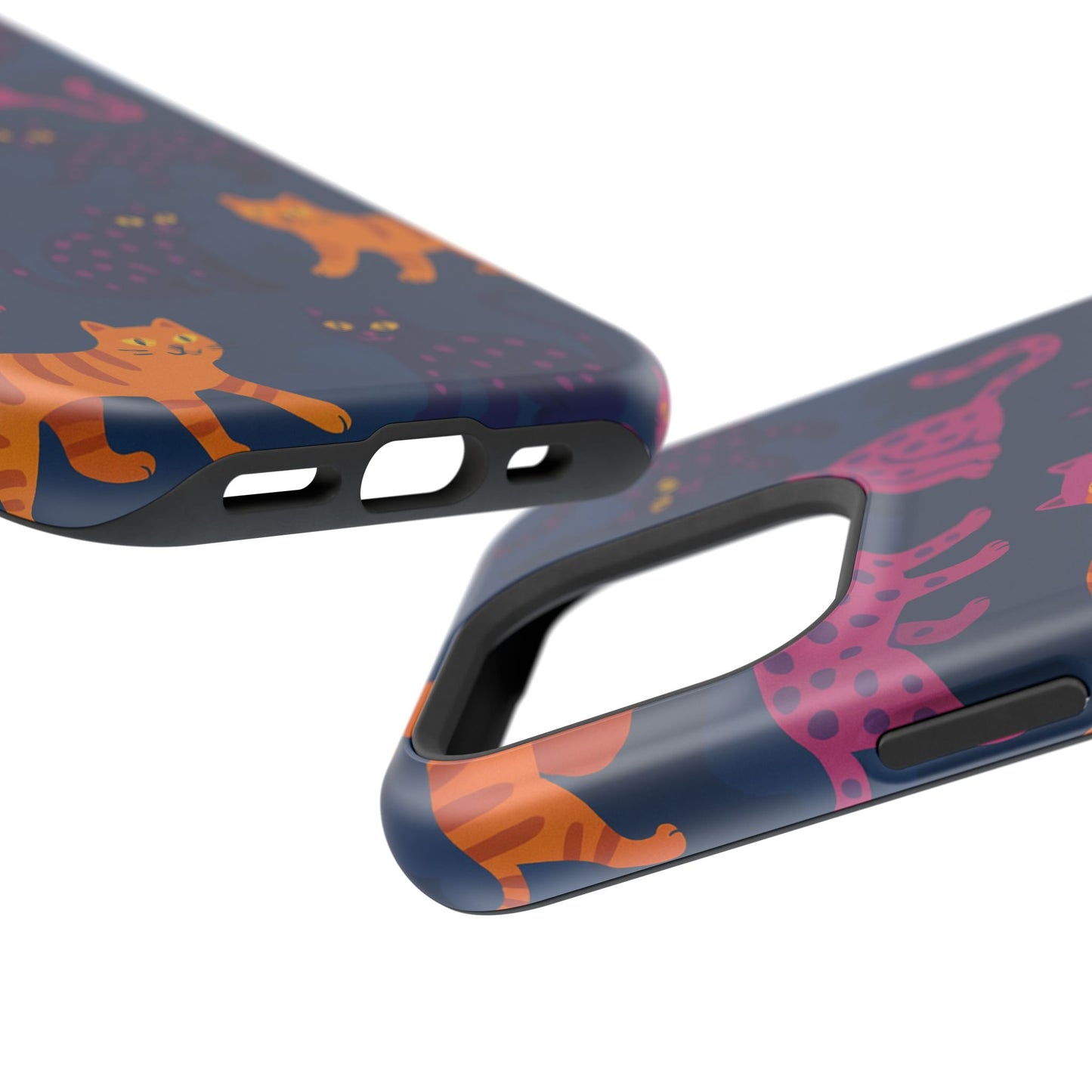 Colorful Cat Phone Case - MagSafe Impact-Resistant