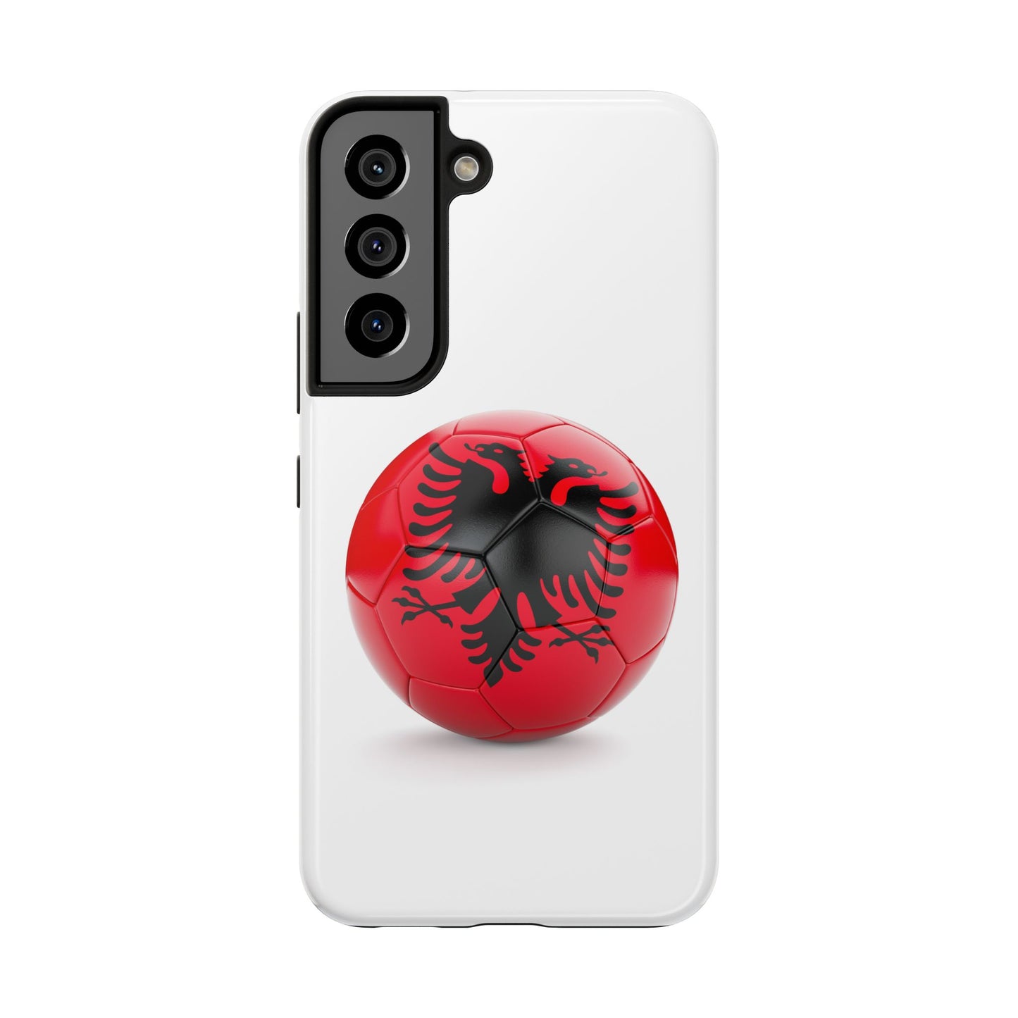 Tough Phone Cases with Albanian soccer flag