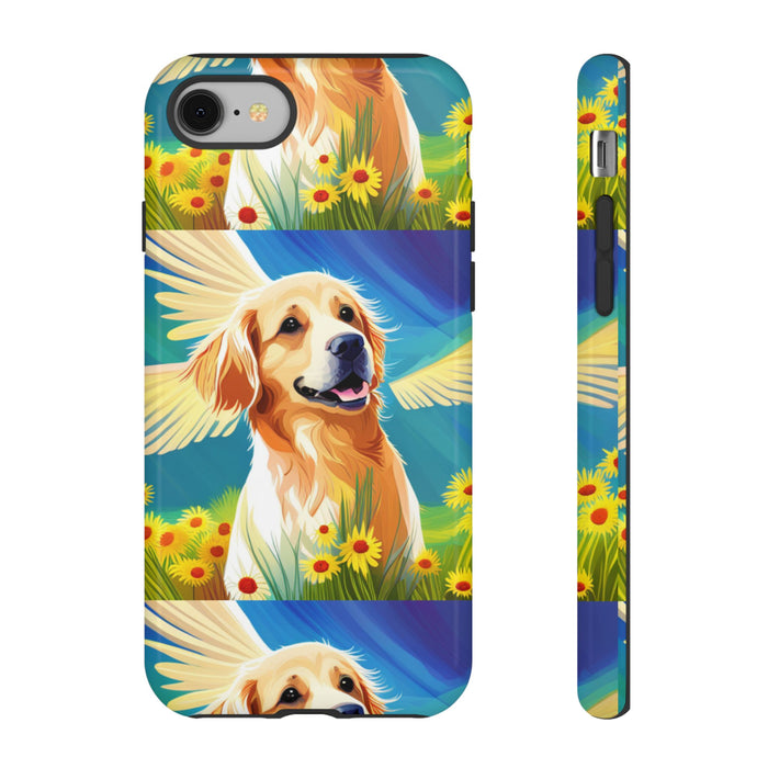 Tough Cases Golden Retriever with Wings Phone case