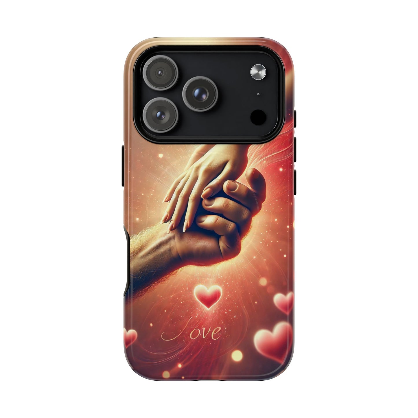 Magnetic Phone Case - Hands in Love Design - Compatible with MagSafe