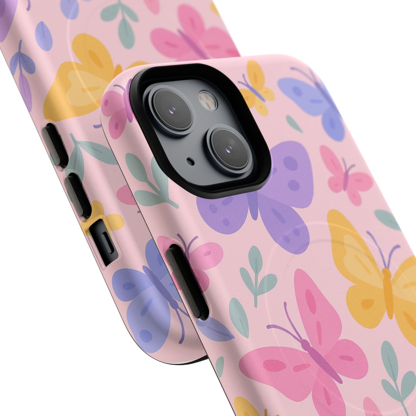 Butterfly Pattern Compatible with MagSafe Tough Magnetic Phone Case