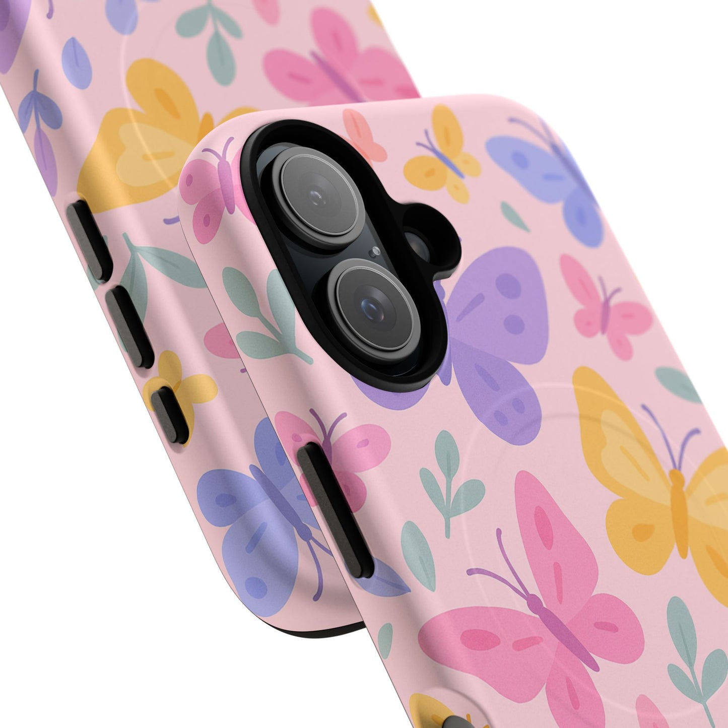 Butterfly Pattern Compatible with MagSafe Tough Magnetic Phone Case