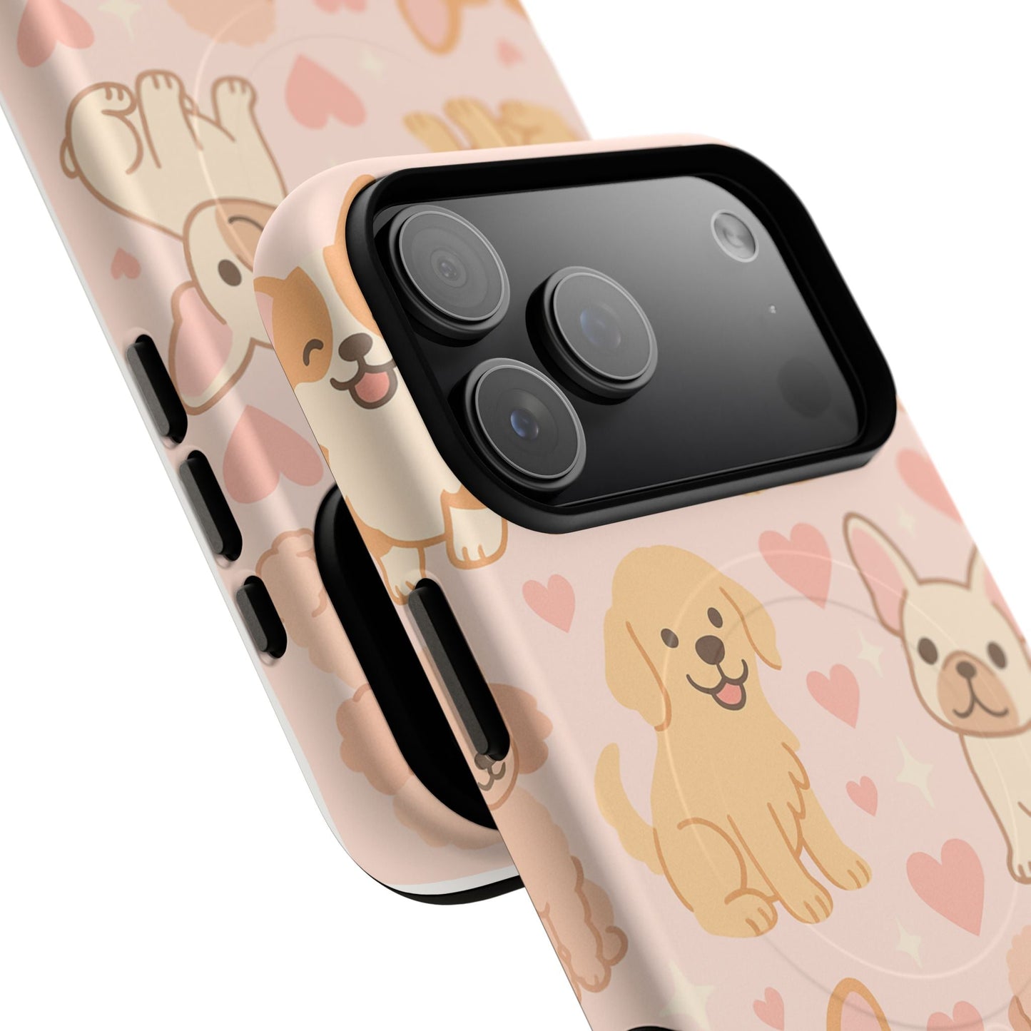 Puppies & Hearts iPhone Case compatible with MagSafe Shamo's