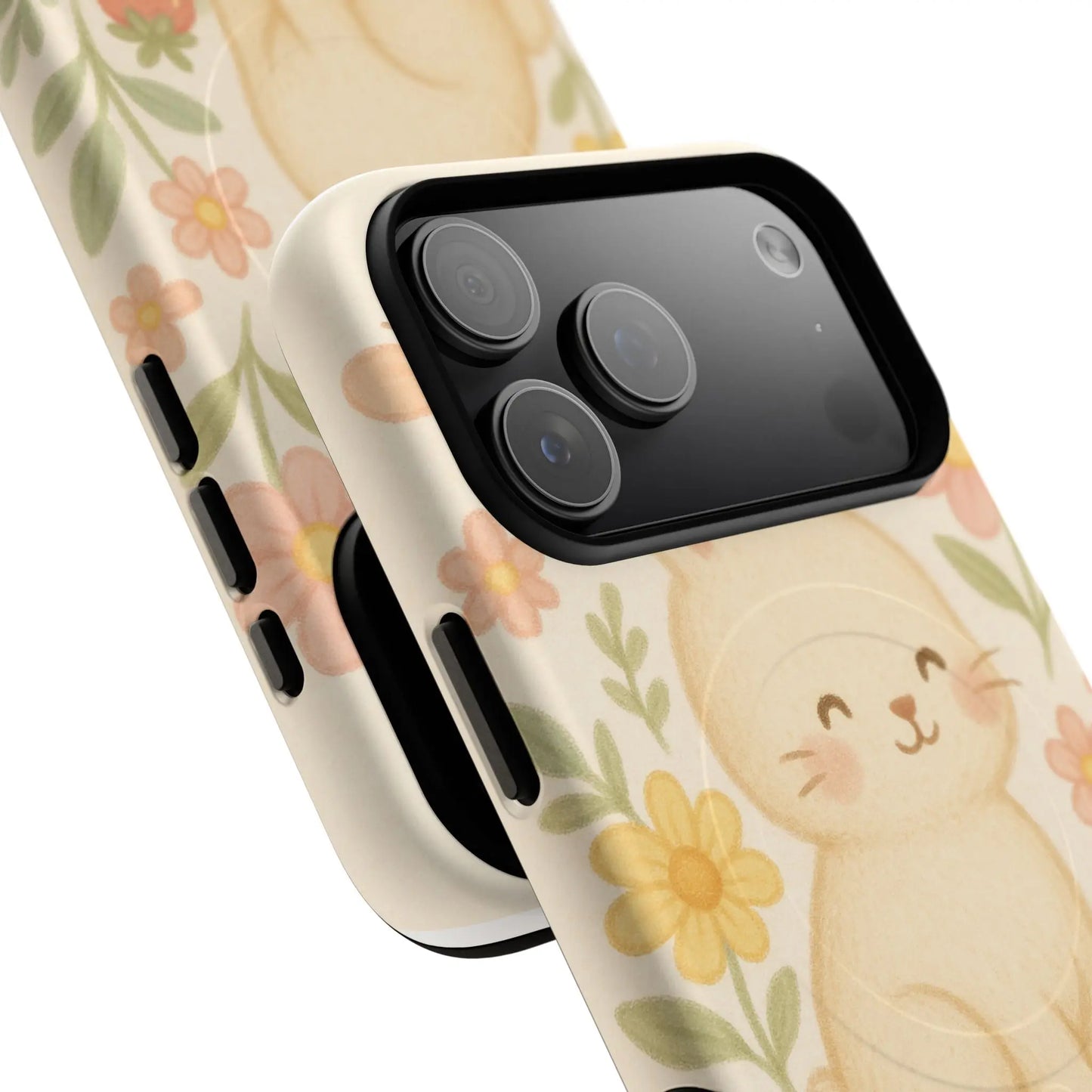 Fluffy Bunny Garden iPhone Case with MagSafe Shamo's