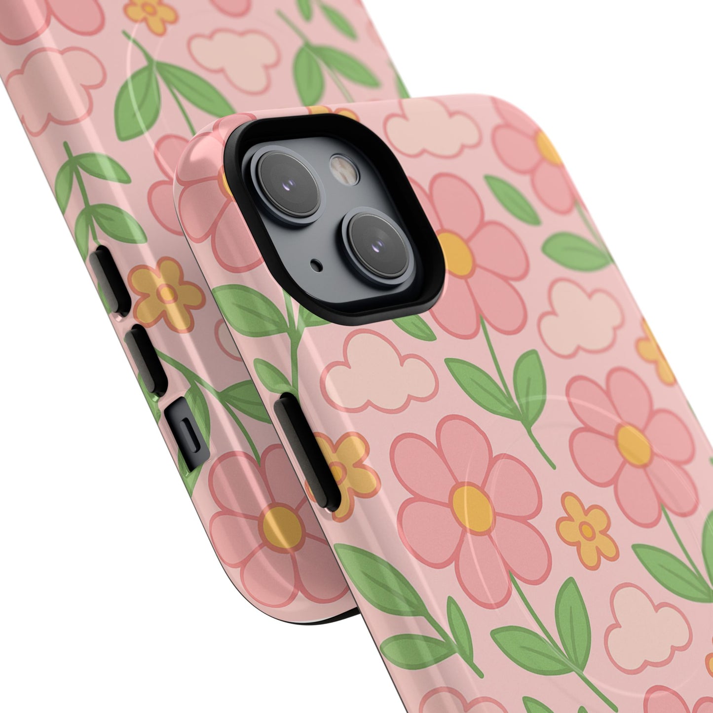 Floral Tough MagSafe Magnetic Phone Case - Stylish Protection for Your Device