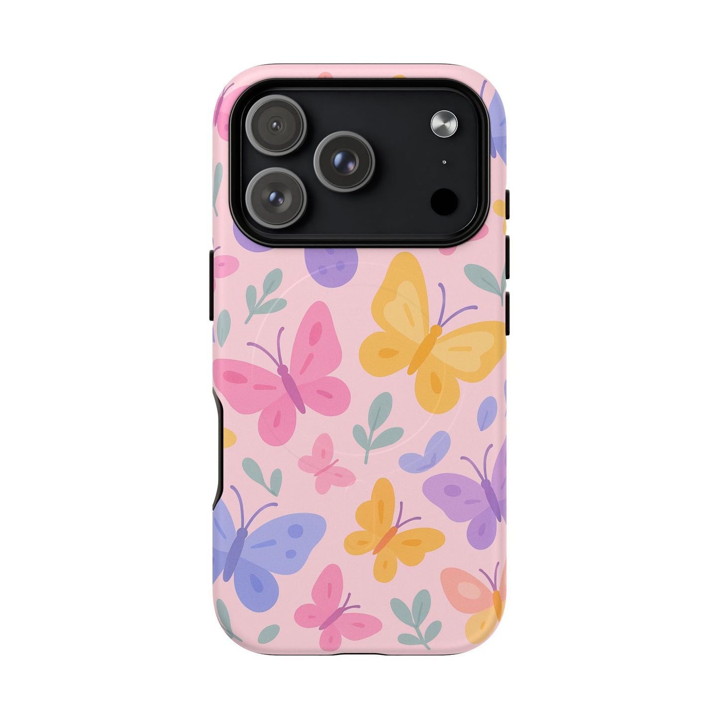 Butterfly Pattern Compatible with MagSafe Tough Magnetic Phone Case