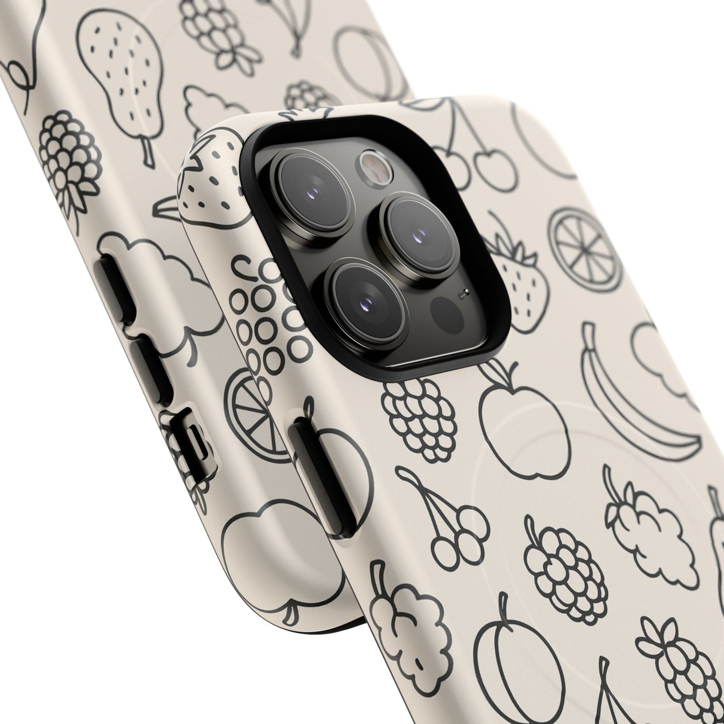 Fruit Pattern Tough iPhone Case | Compatible with MagSafe
