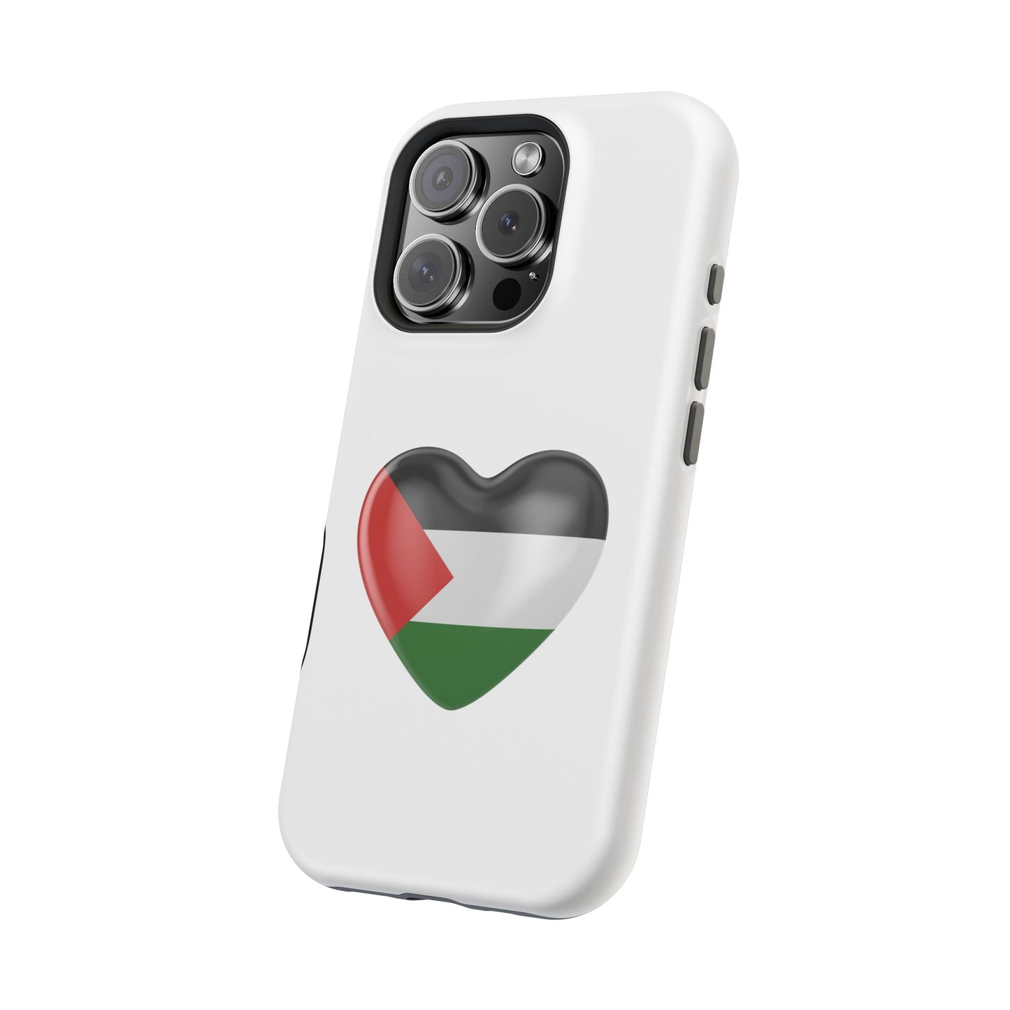 MagSafe Tough Cases with Palestinian flag in heart shape