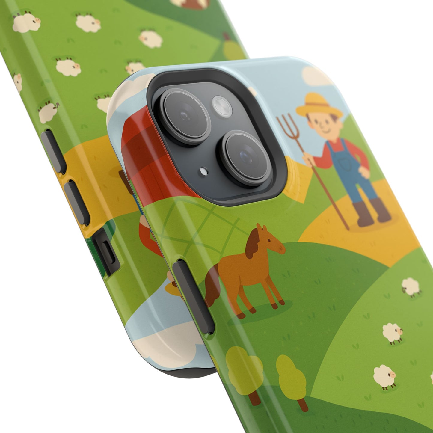 Farm-Themed Impact-Resistant MagSafe Phone Case