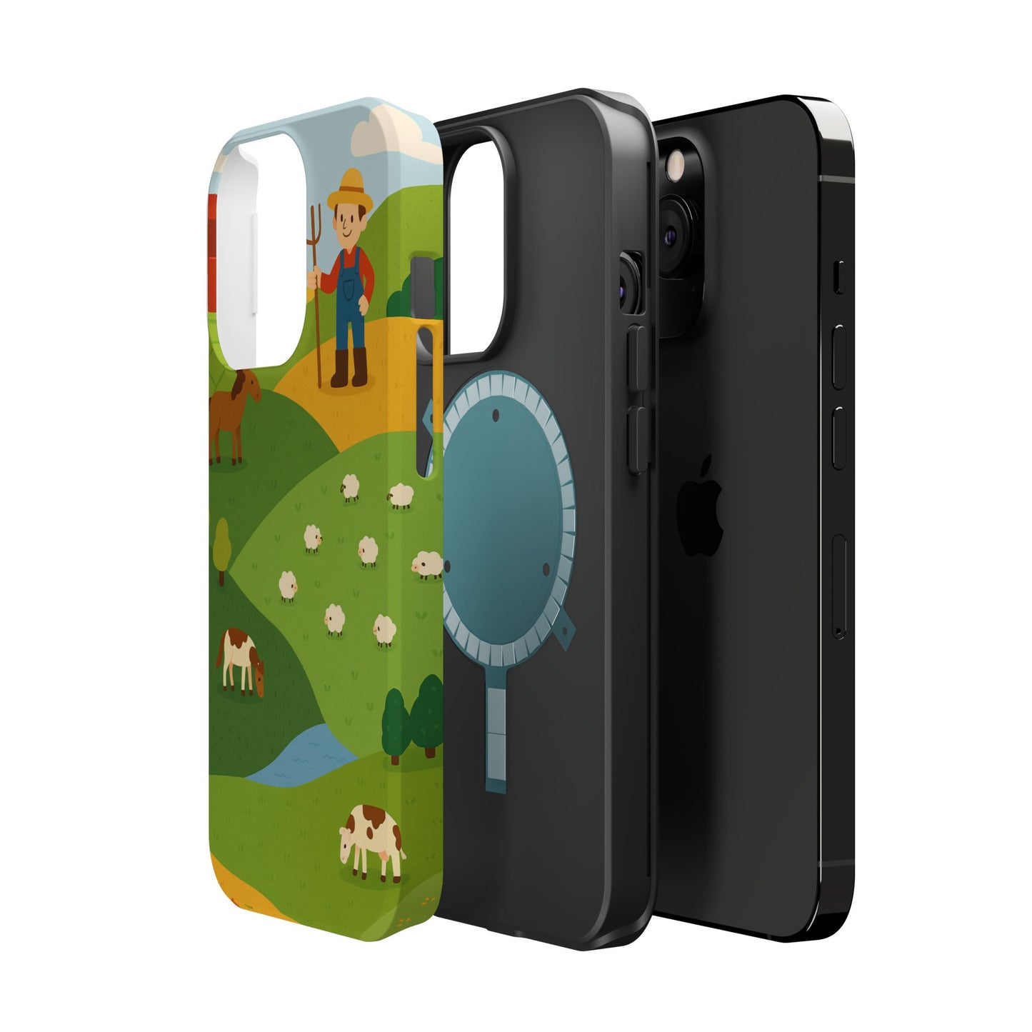 Farm-Themed Impact-Resistant MagSafe Phone Case