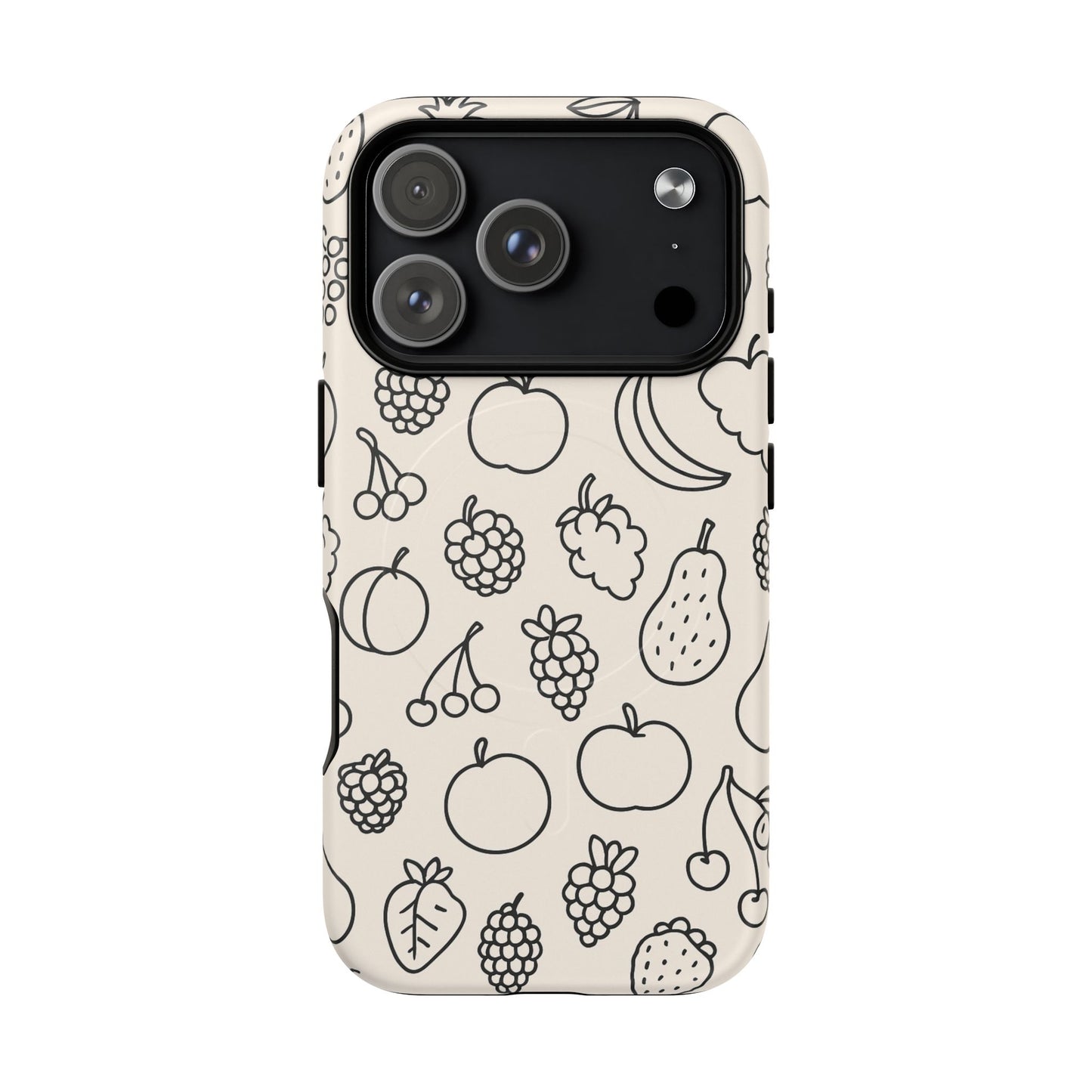 Fruit Pattern Tough iPhone Case | Compatible with MagSafe